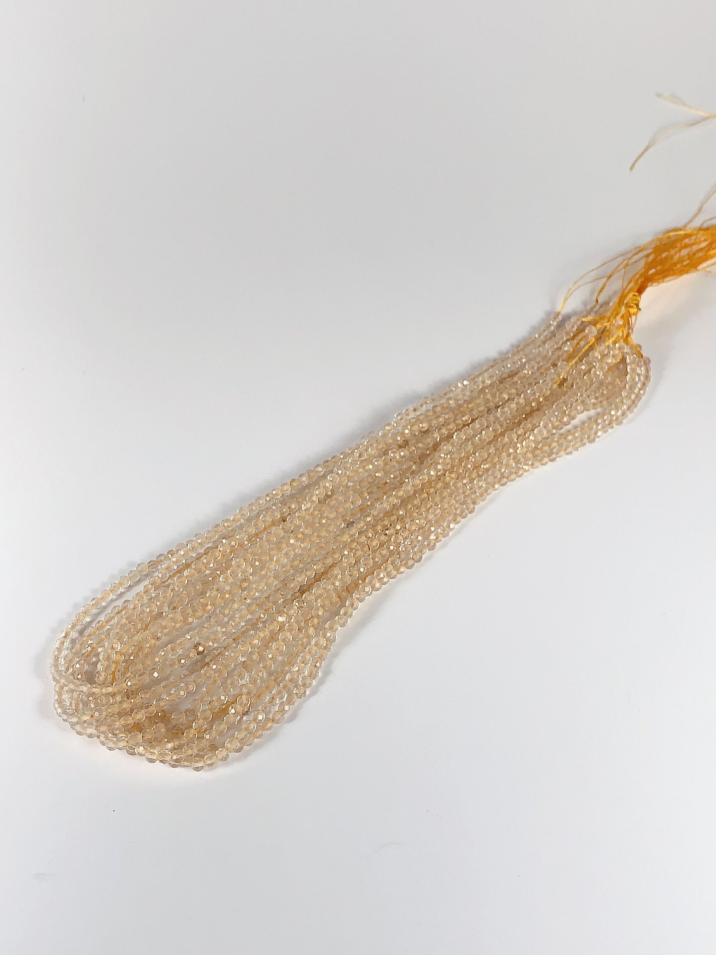 Faceted Lemon Quartz Beads: Natural Yellow Gemstone Strand (2mm 3mm 4mm)