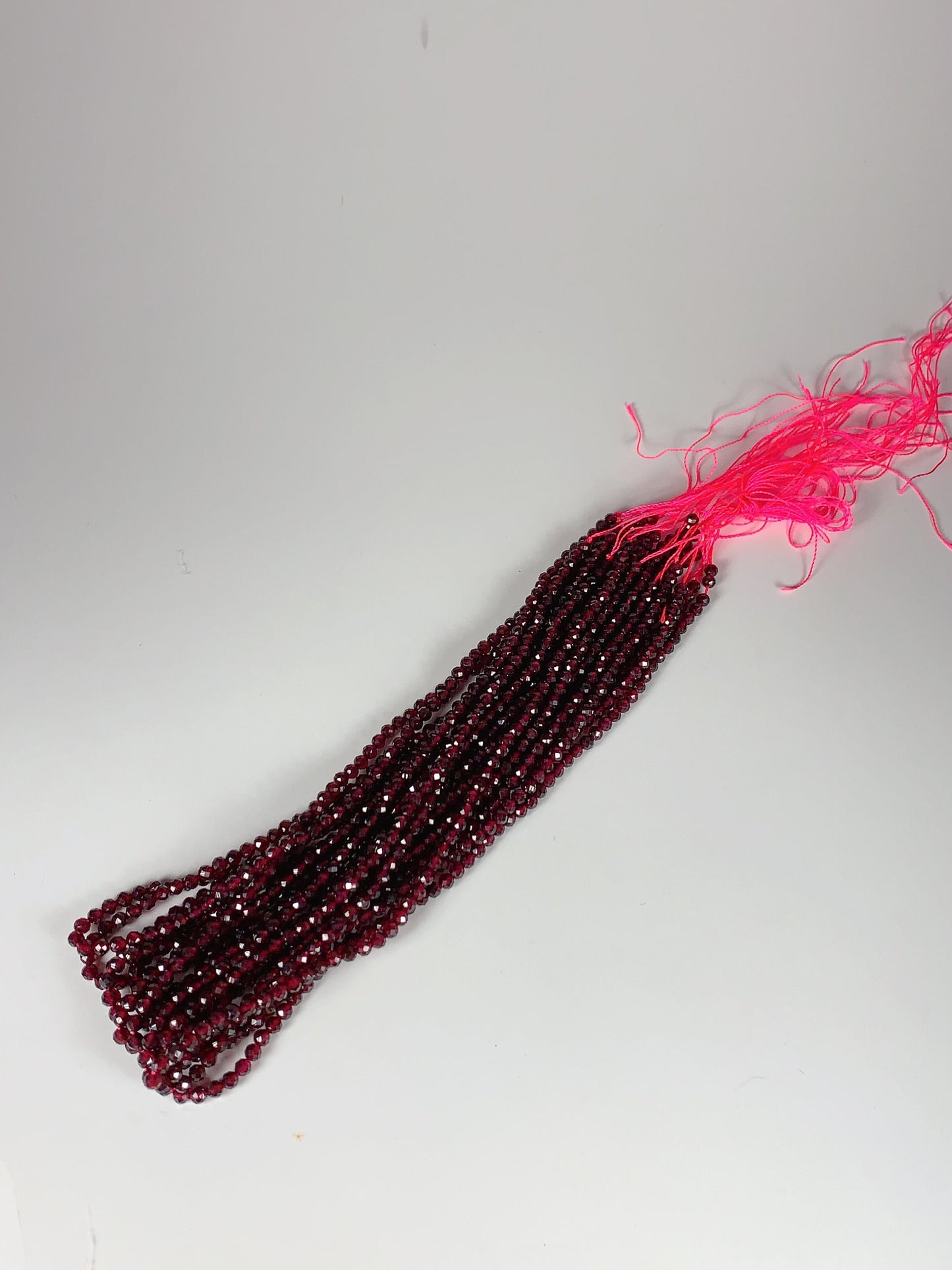 AAA Red Mozambique Garnet Faceted Round Beads: 2mm 3mm 4mm , 15.5" Strand