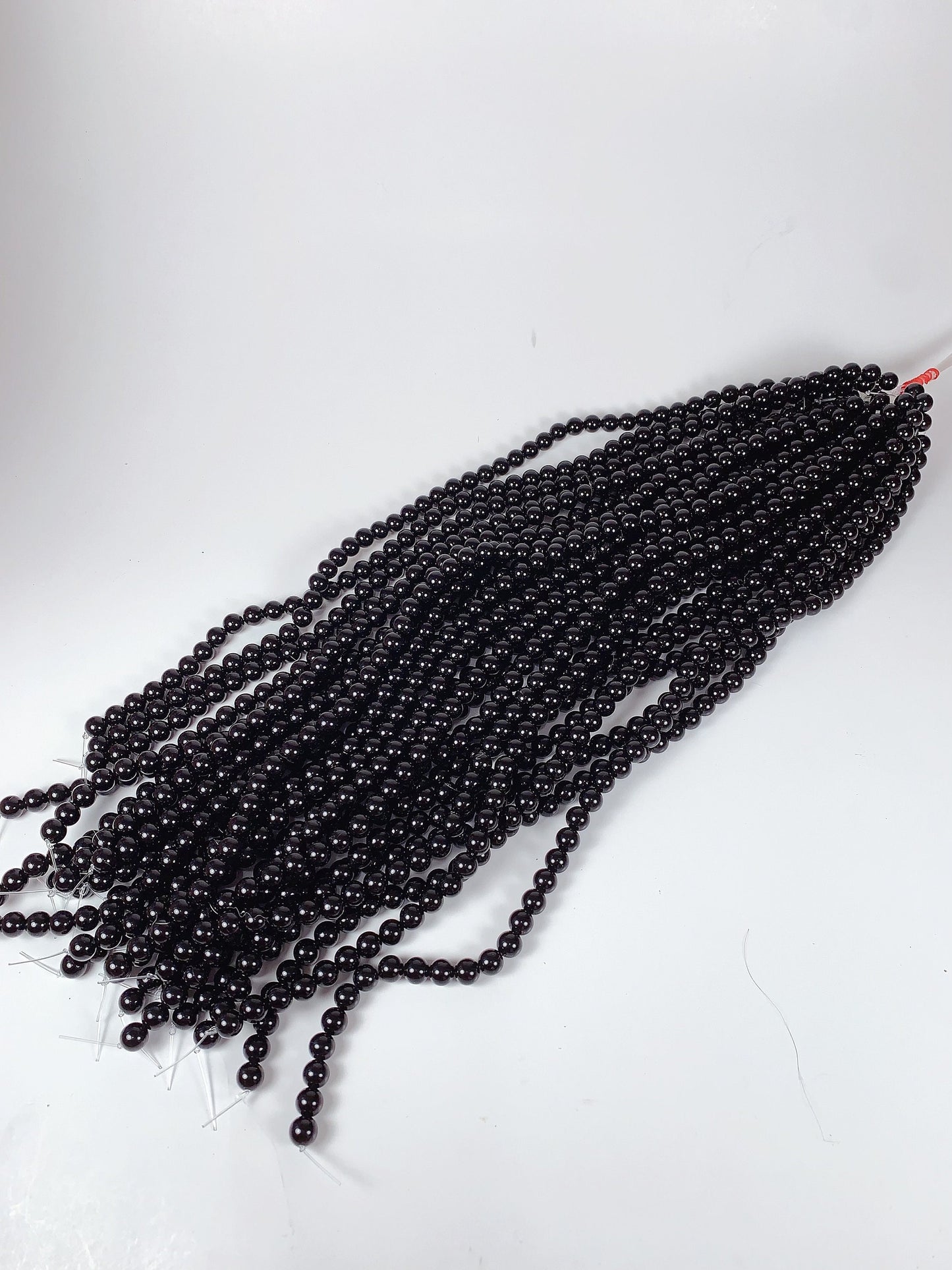 AAA Natural Black Obsidian Smooth Round Beads 15.5“ Strand Genuine Gemstone 2mm 3mm 4mm 6mm 8mm 10mm 12mm 14mm 16mm 18mm 20mm