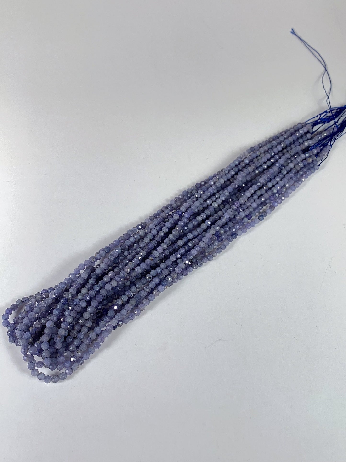 Genuine Natural Blue Tanzanite Faceted Round Beads 15.5" Strand 2mm 3mm 4mm