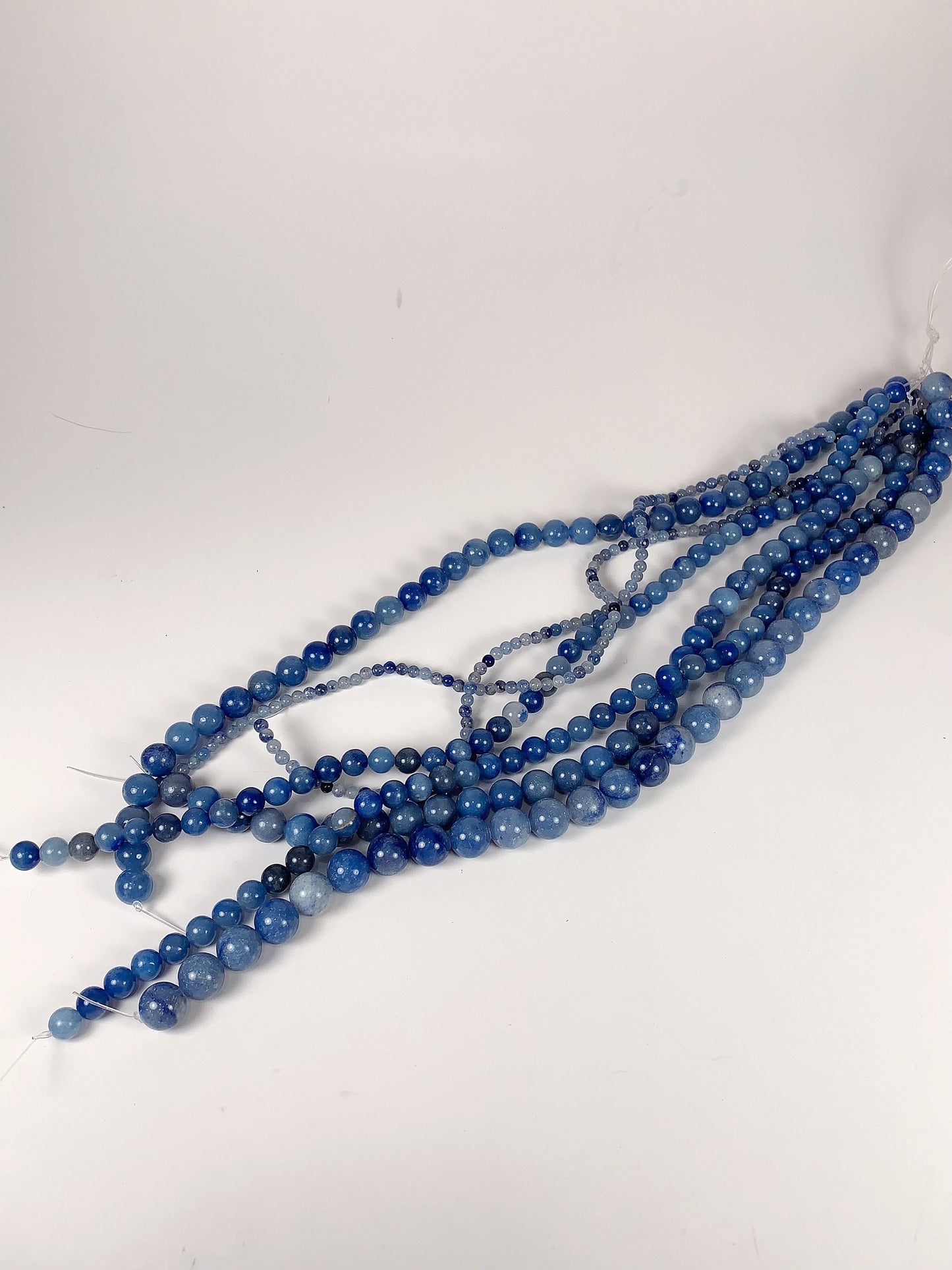 Genuine Natural Blue Aventurine Smooth Round Beads 15.5" Strand Gemstone 4mm 6mm 8mm 10mm