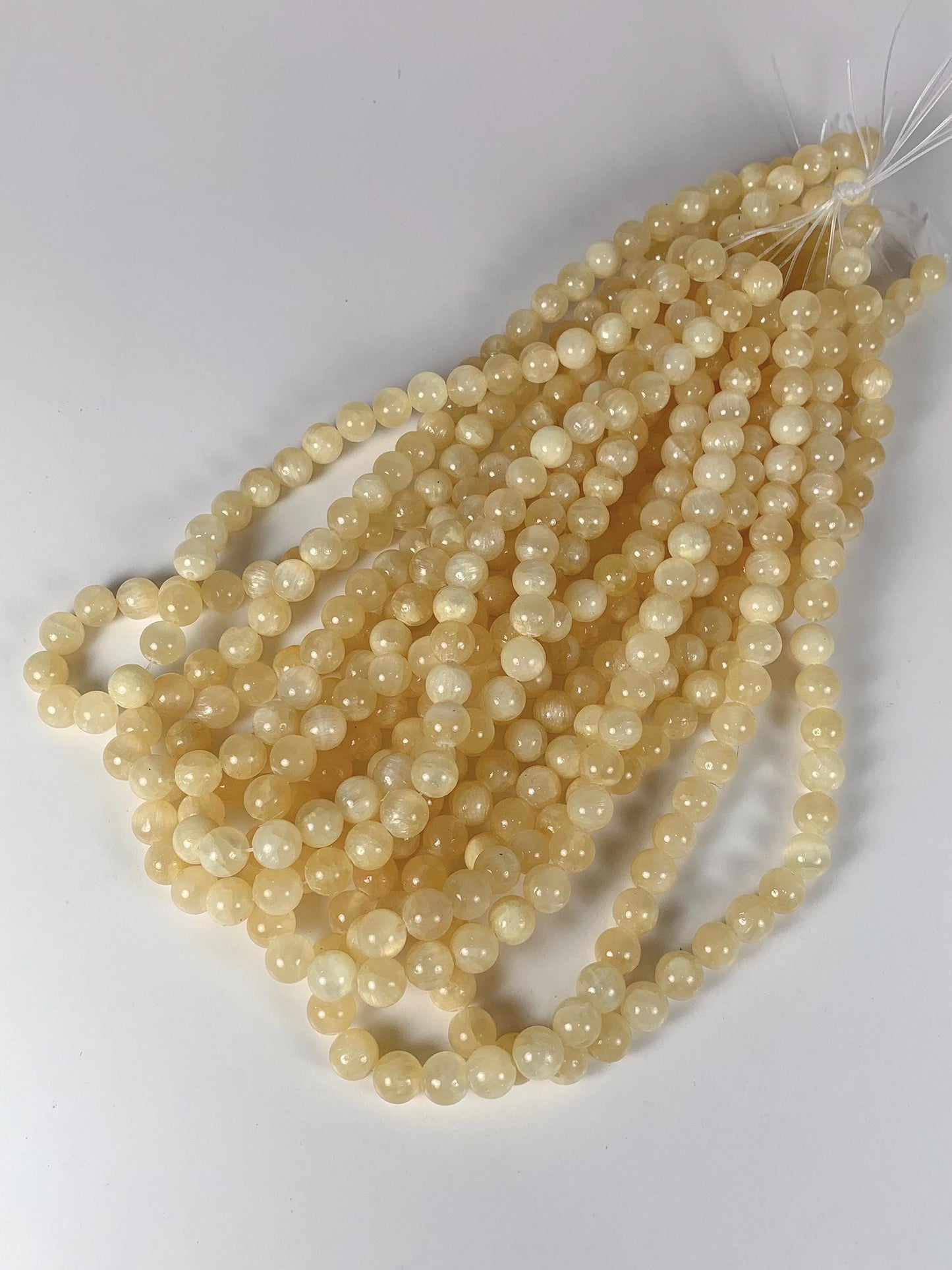 Grade AAA Genuine Natural Yellow Gold Stripes Jade Smooth Round Beads 15.5" Strand 4mm 6mm 8mm 10mm