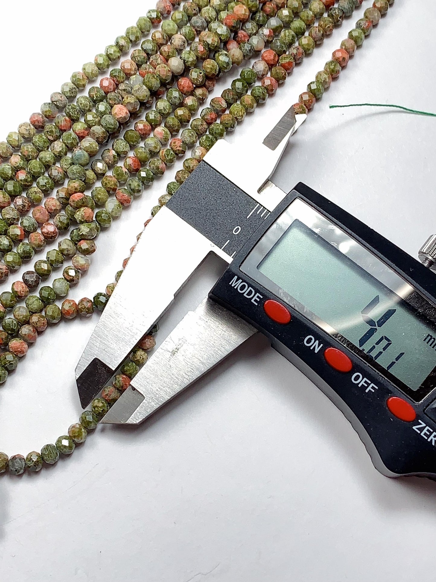 High Quality AAA Genuine Natural Green Malachite Faceted Rondelle Beads 15.5" Strand