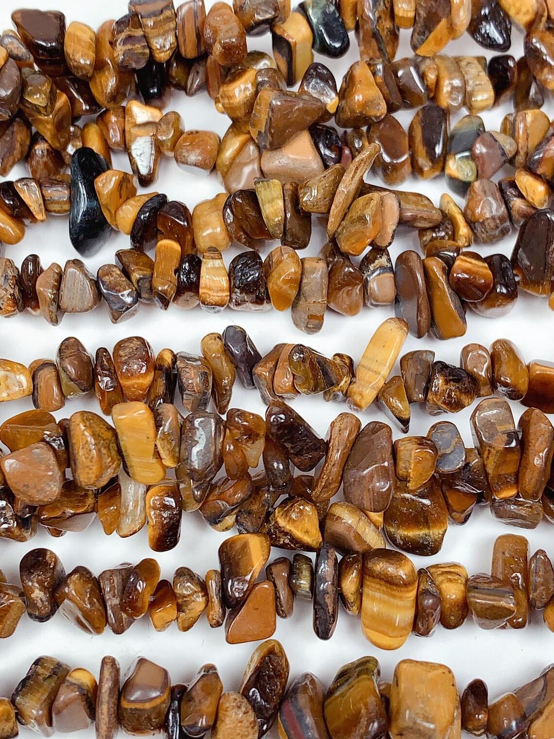 Nugget Chip Beads: Natural Amethyst, Citrine Gemstone Crystal Strand