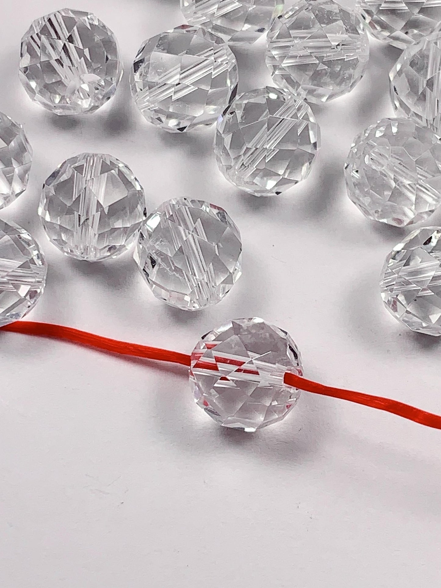 10mm Natural Clear White Quartz Rock Crystal beads Loose Gems Gemstone Bow Cut