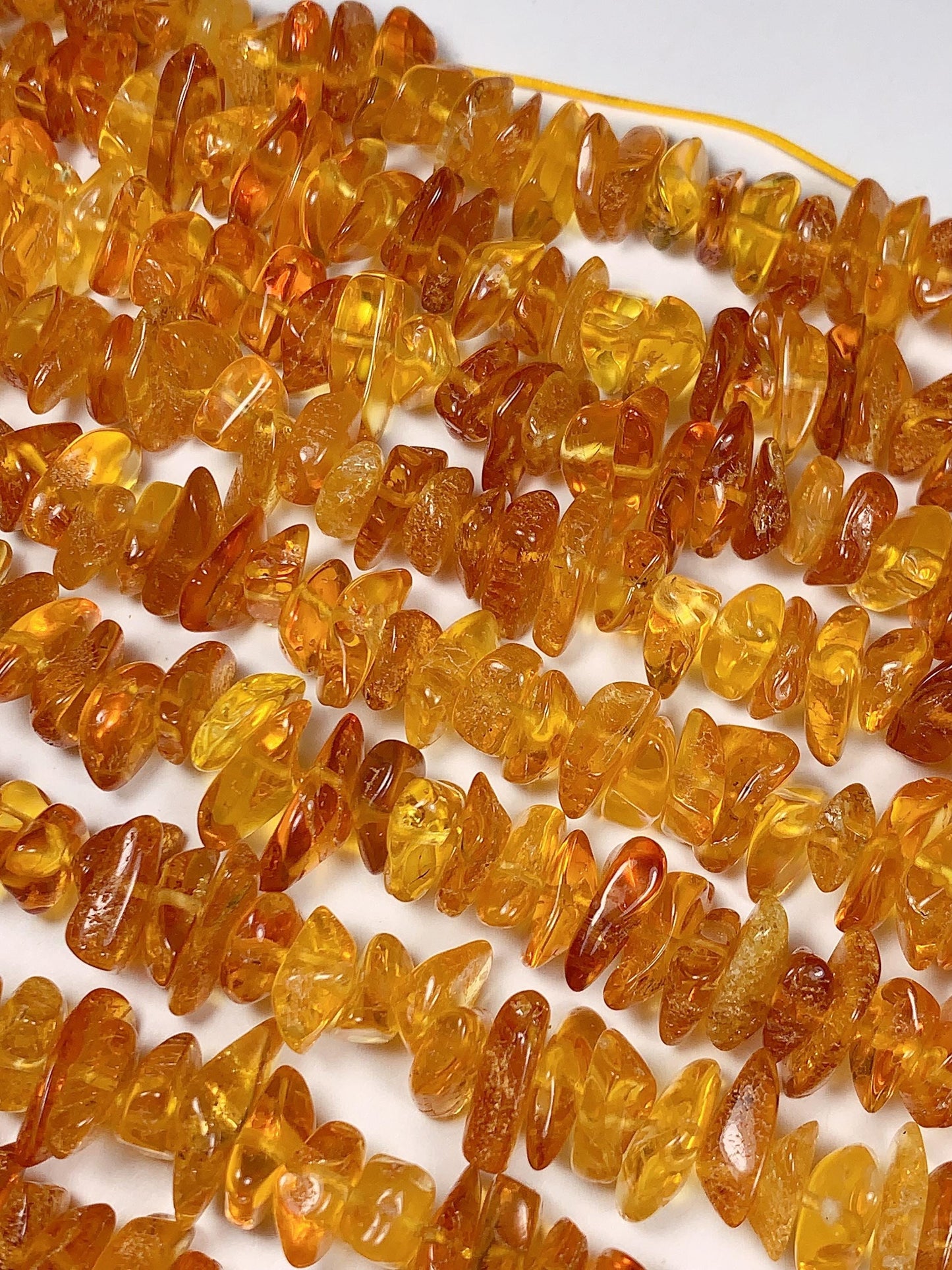 8-16mm Natural Baltic Honey Gold Golden Yellow Amber Chip Nugget Irregular Beads 15.5" Strand DIY Jewelry