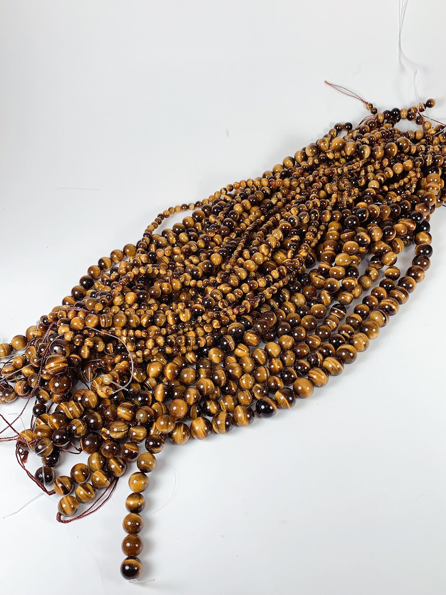Golden Tiger's Eye Beads: Grade AA Natural Gemstone Strand (15.5")