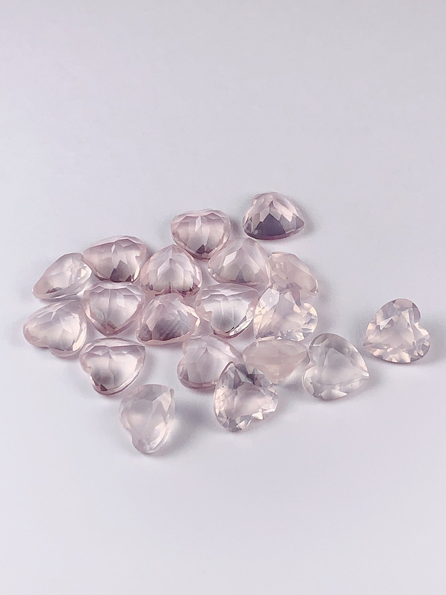 8mm Grade AAA Genuine Natural Rose Quartz Loose Gems Gemstone heart cut