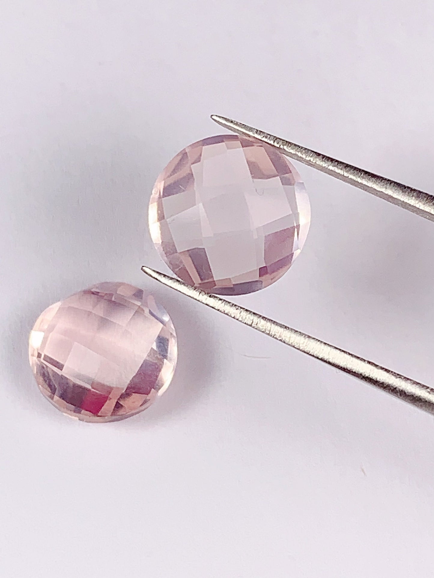 10mm AAA Rose Quartz Gemstone: Faceted Cut Loose Stone