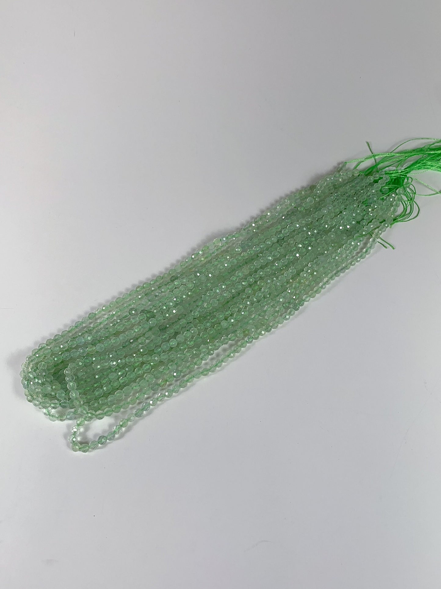 Grade AAA Genuine Natural Green Fluorite Faceted Round Beads 15.5" Strand 2mm 3mm 4mm