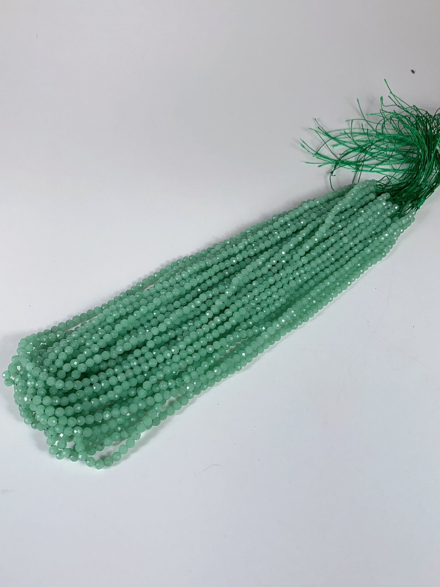 Grade AAA Genuine Natural Green Jade Faceted Round Beads 15.5" Strand 2mm 3mm 4mm