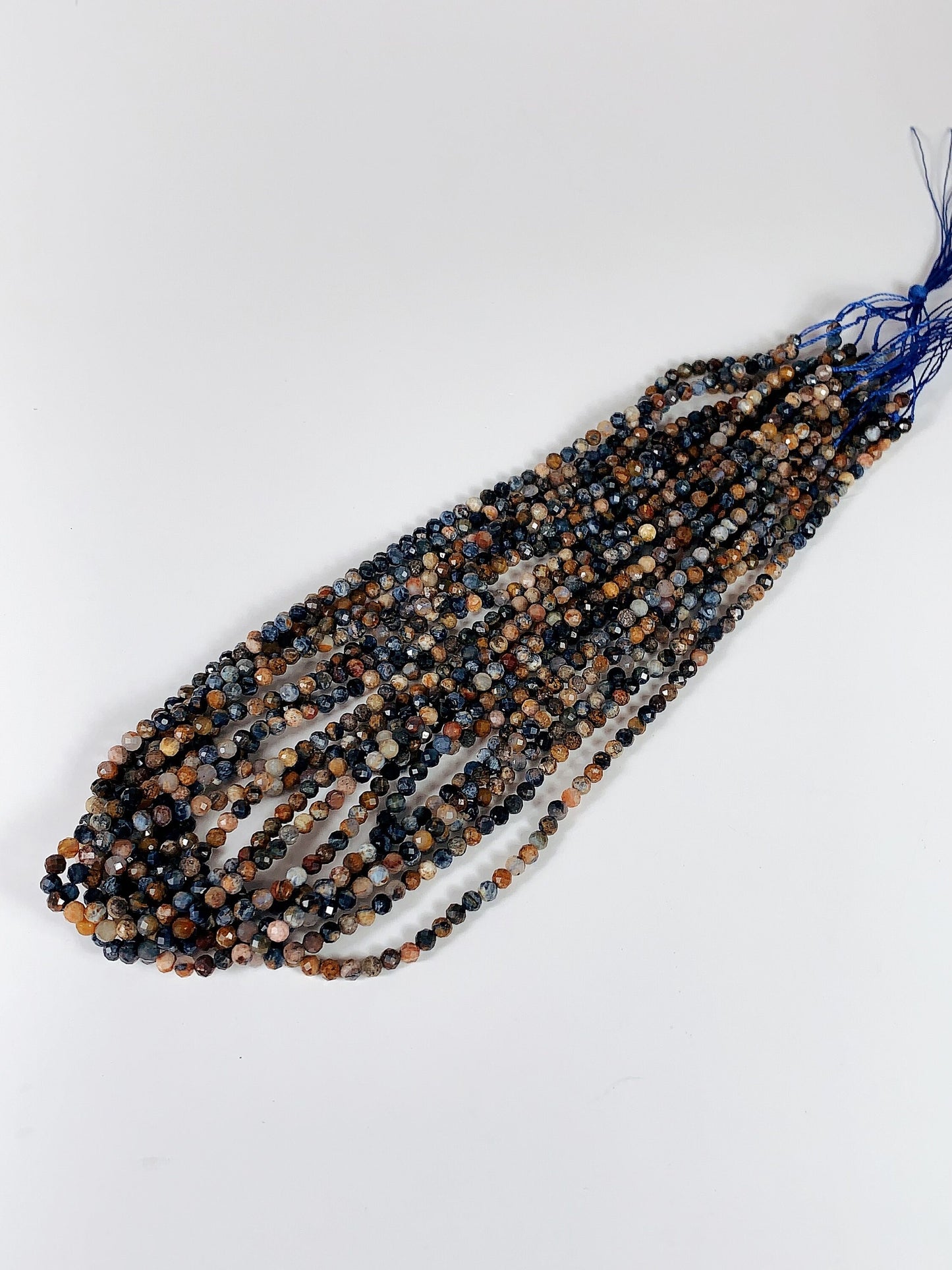 Genuine Natural Pietersite Faceted Round Beads 15.5" Strand 2mm 3mm 4mm