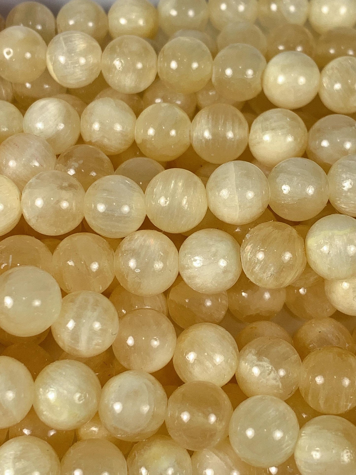 Grade AAA Genuine Natural Yellow Gold Stripes Jade  Smooth Round Beads 15.5" Strand 4mm 6mm 8mm 10mm
