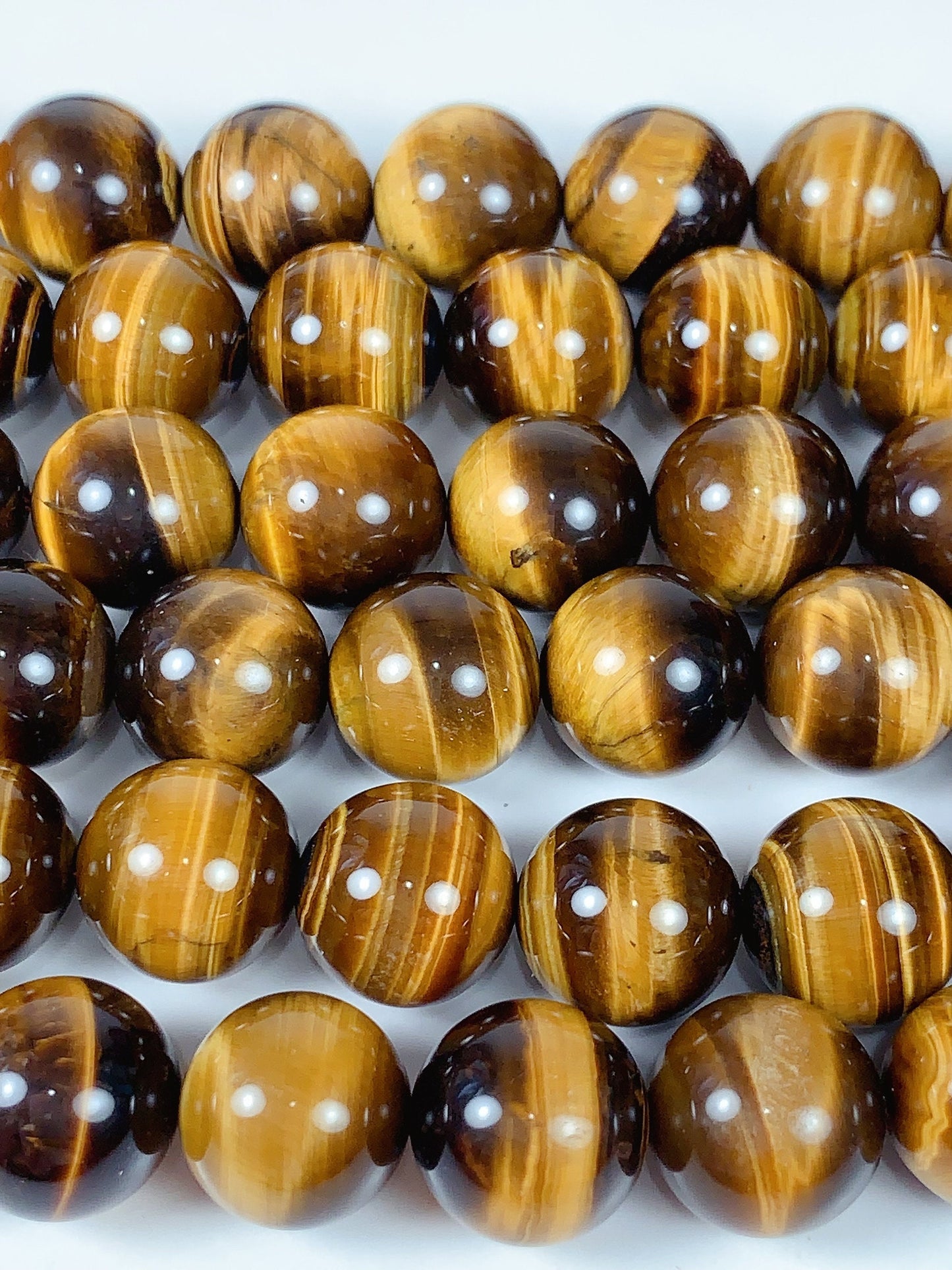 Golden Tiger's Eye Beads: Grade AA Natural Gemstone Strand (15.5")