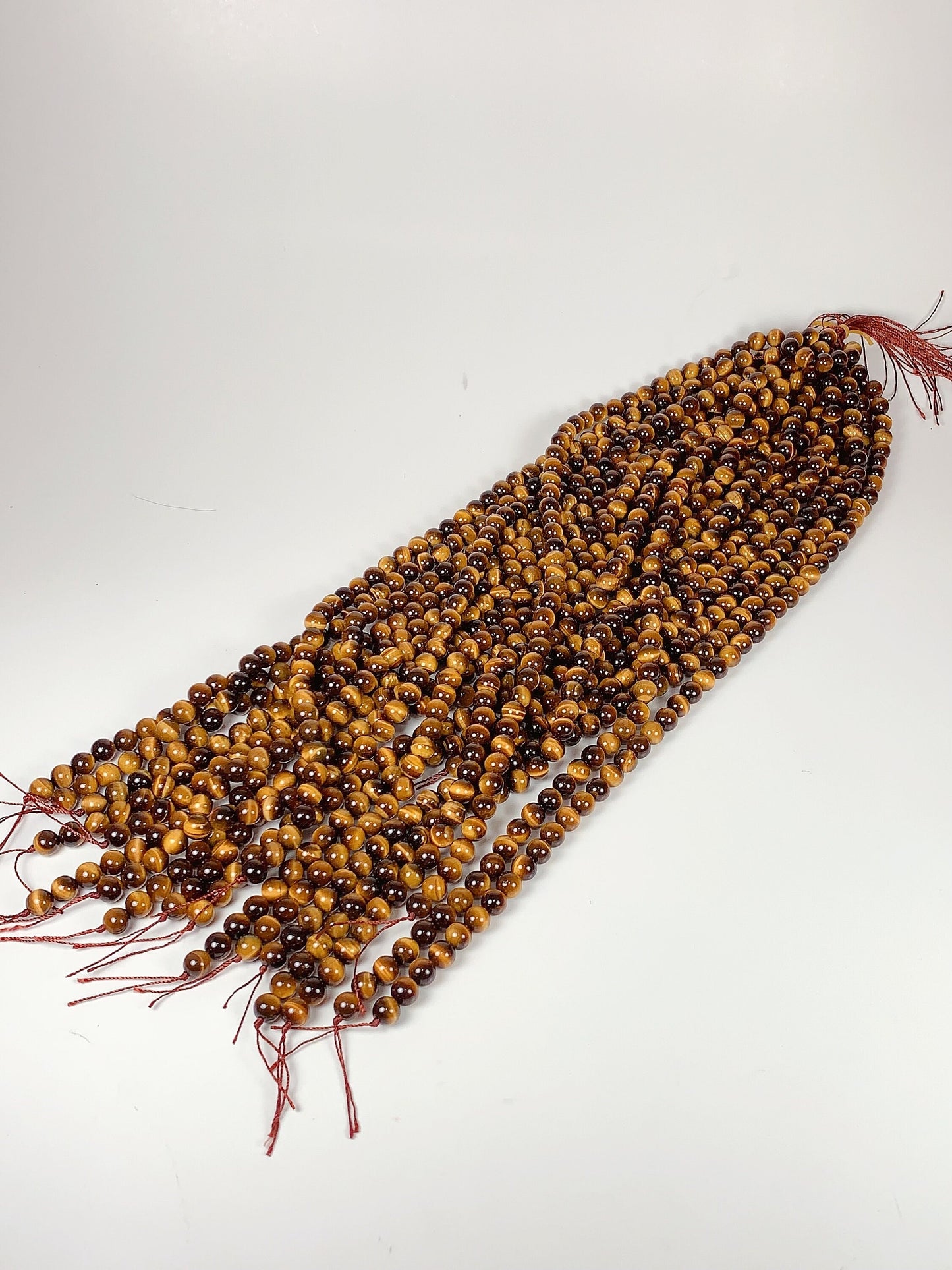 AAA Golden Yellow Tiger's Eye Beads: 6mm, 8mm, 10mm, 15.5" Strand