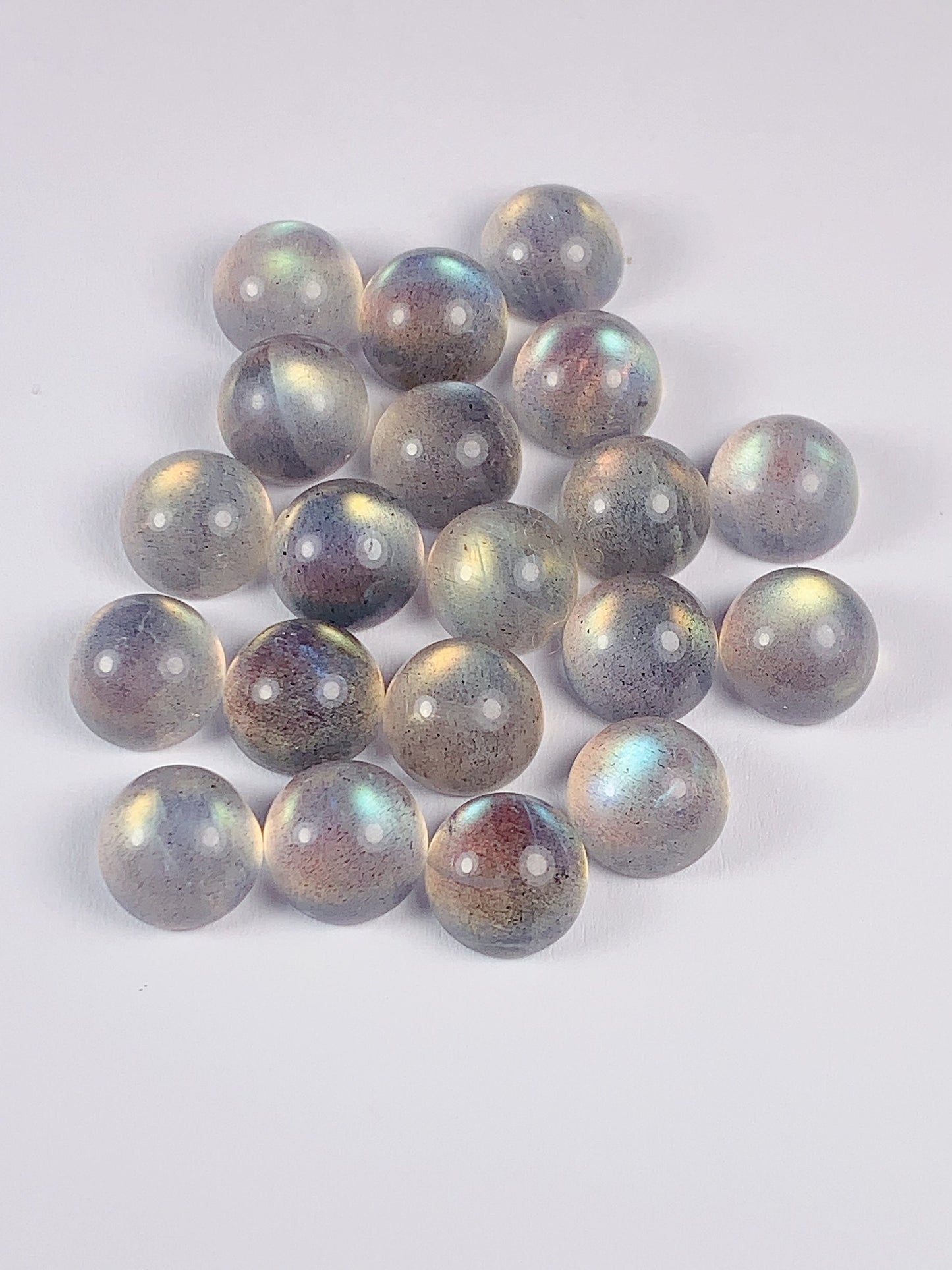 8mm AAA Gray Blue Labradorite Gemstone: Natural Round Cut Loose Stone