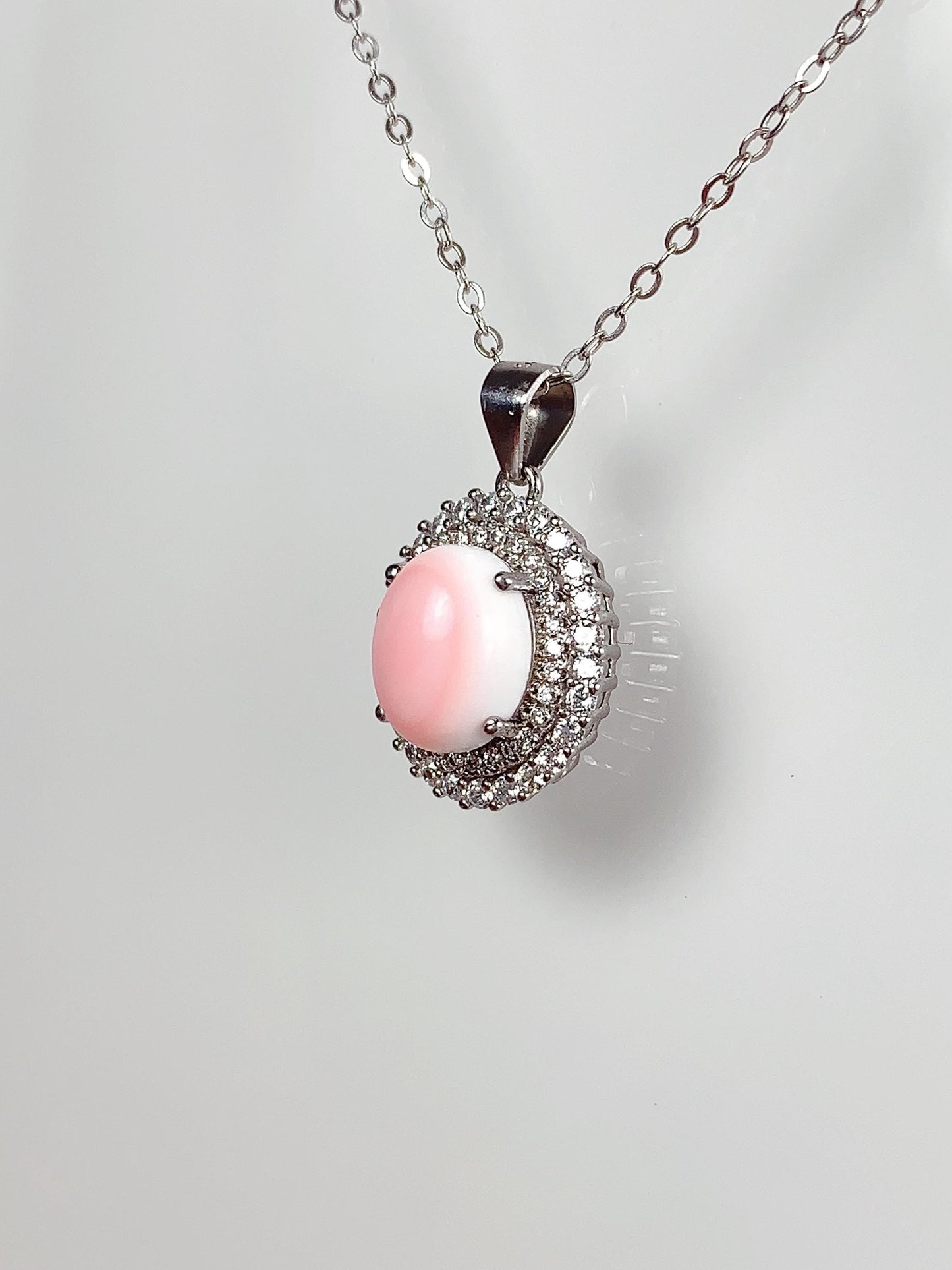 Queen Conch Sterling Silver Necklace: 18K Gold Plated Pendant