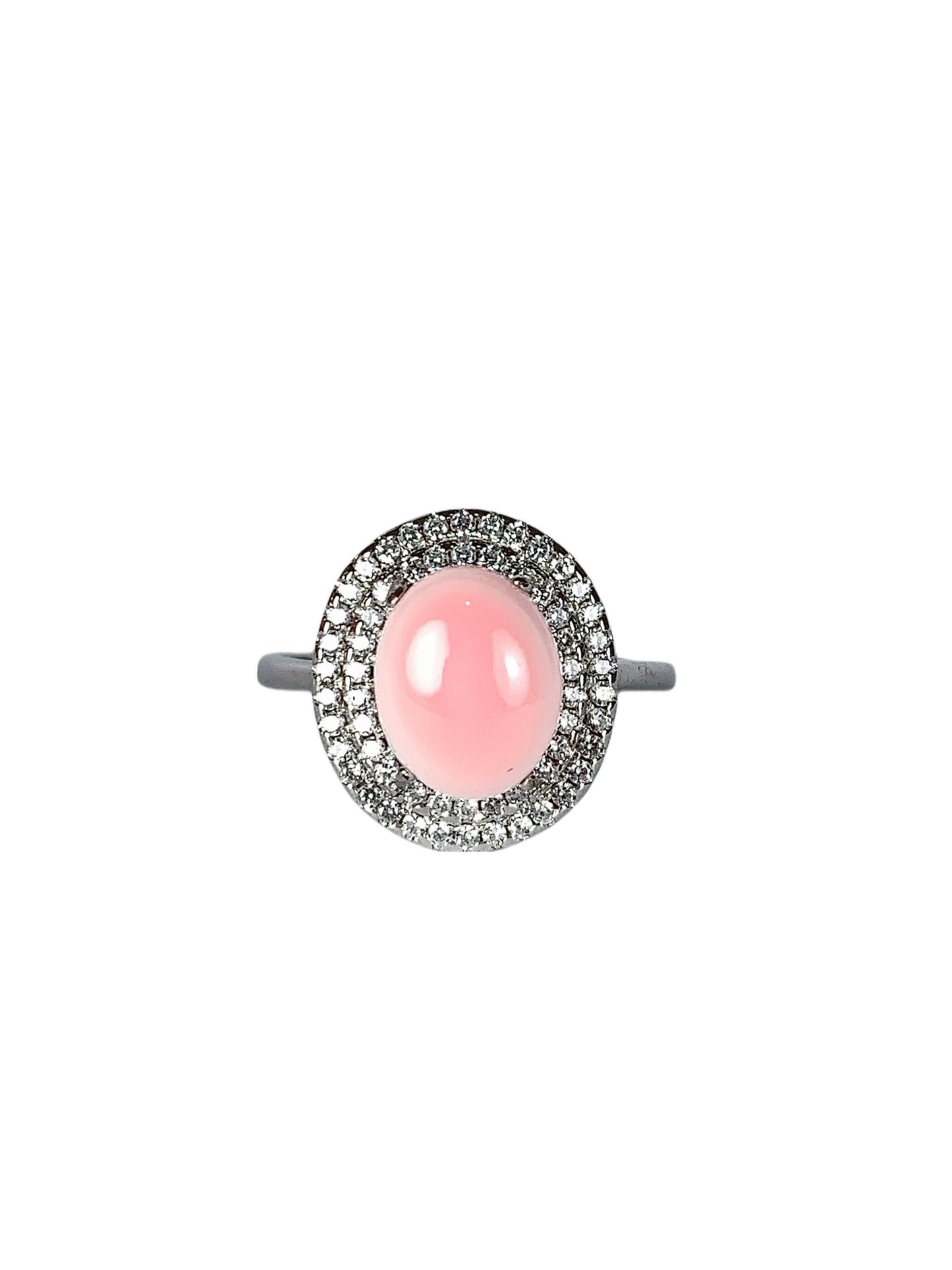 Oval Queen Conch Ring: 18K Gold Plated Sterling Silver Adjustable Ring