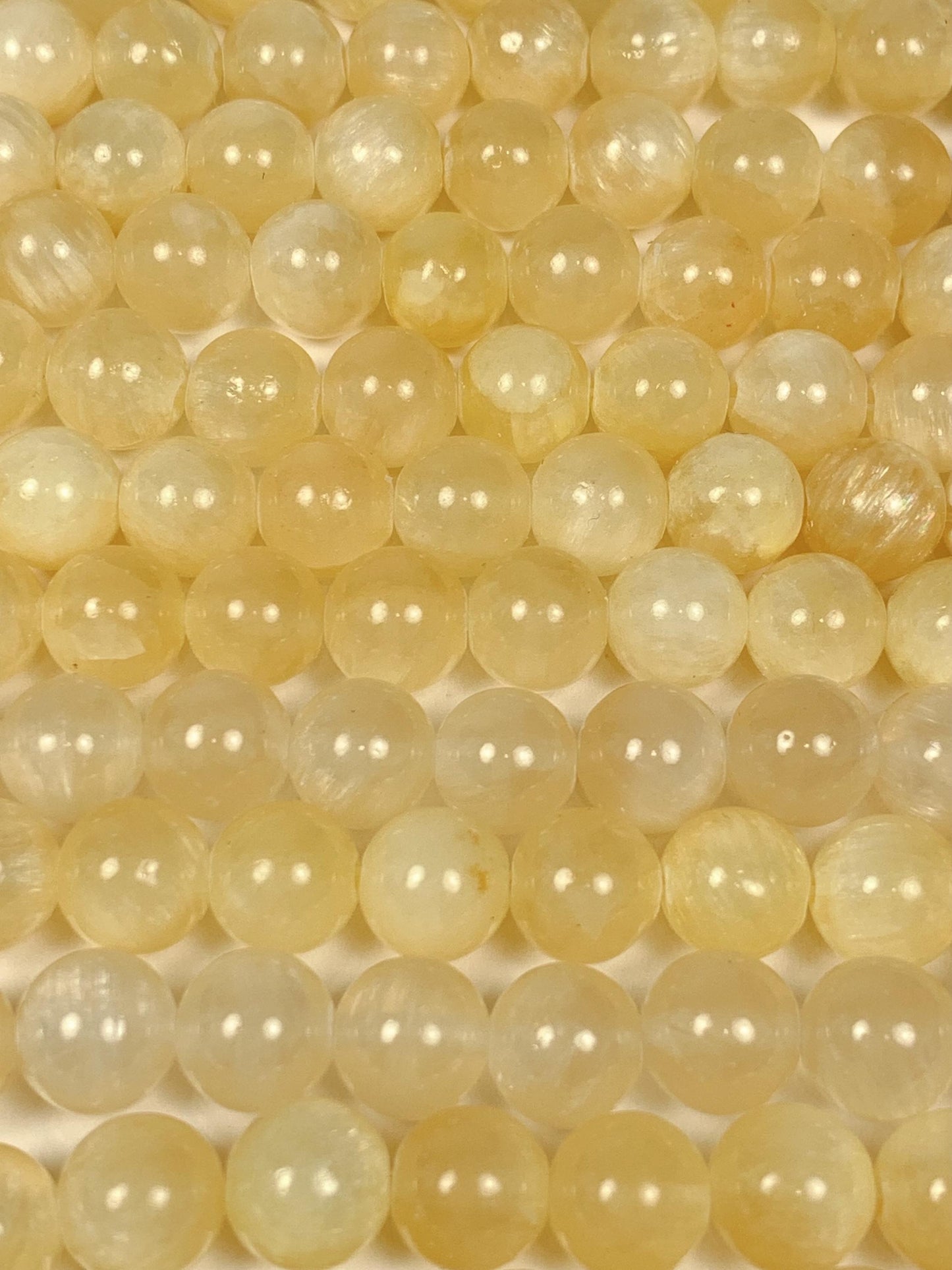 AAA Honey Yellow Jade Beads: Natural Golden Striped Gemstone, 15.5" Strand