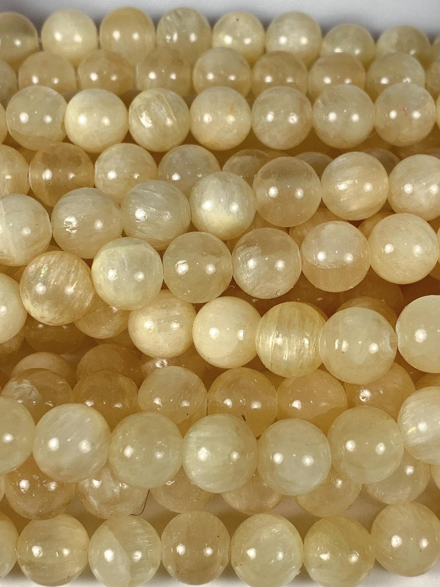 Grade AAA Genuine Natural Yellow Gold Stripes Jade  Smooth Round Beads 15.5" Strand 4mm 6mm 8mm 10mm