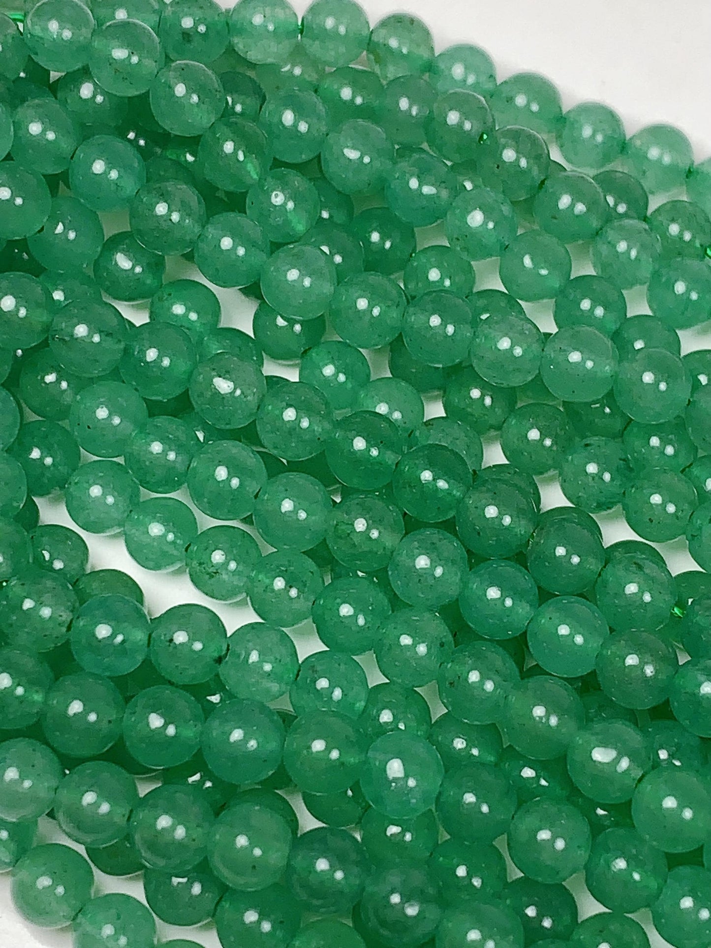 AAA Natural deep Green Aventurine Quartz Smooth Round Beads 15.5" Strand 4mm 6mm 8mm 10mm No Dyed