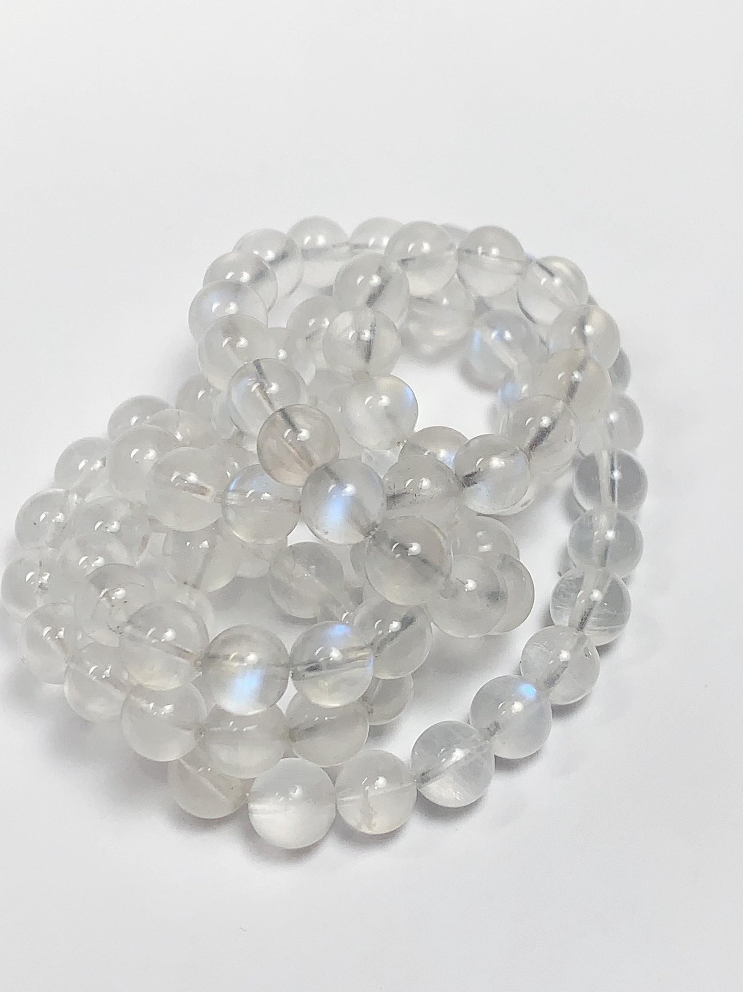 AAA Rainbow Moonstone Beads: Natural Clear Gemstone Strand (15.5")
