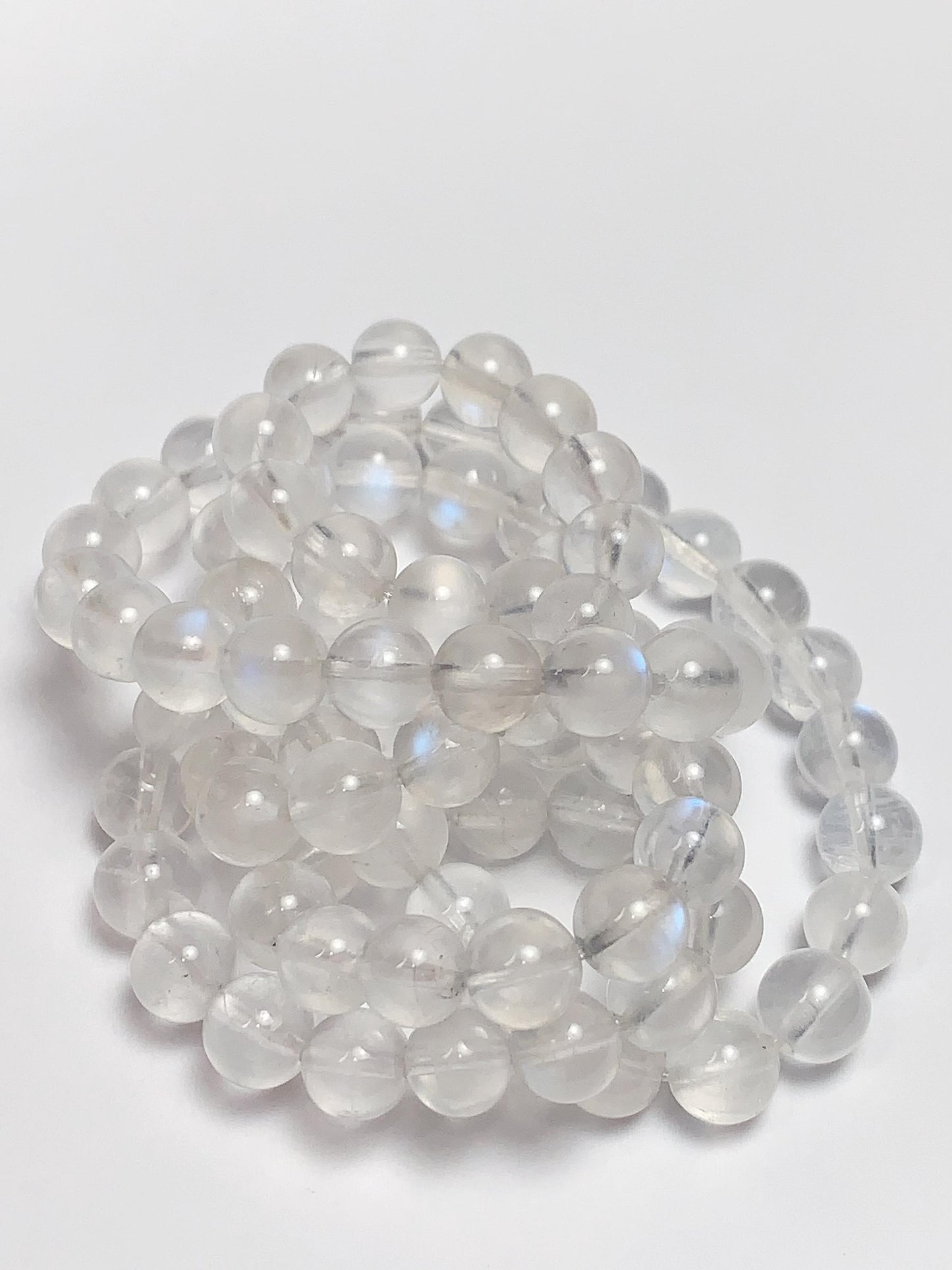 AAA Rainbow Moonstone Beads: Natural Clear Gemstone Strand (15.5")