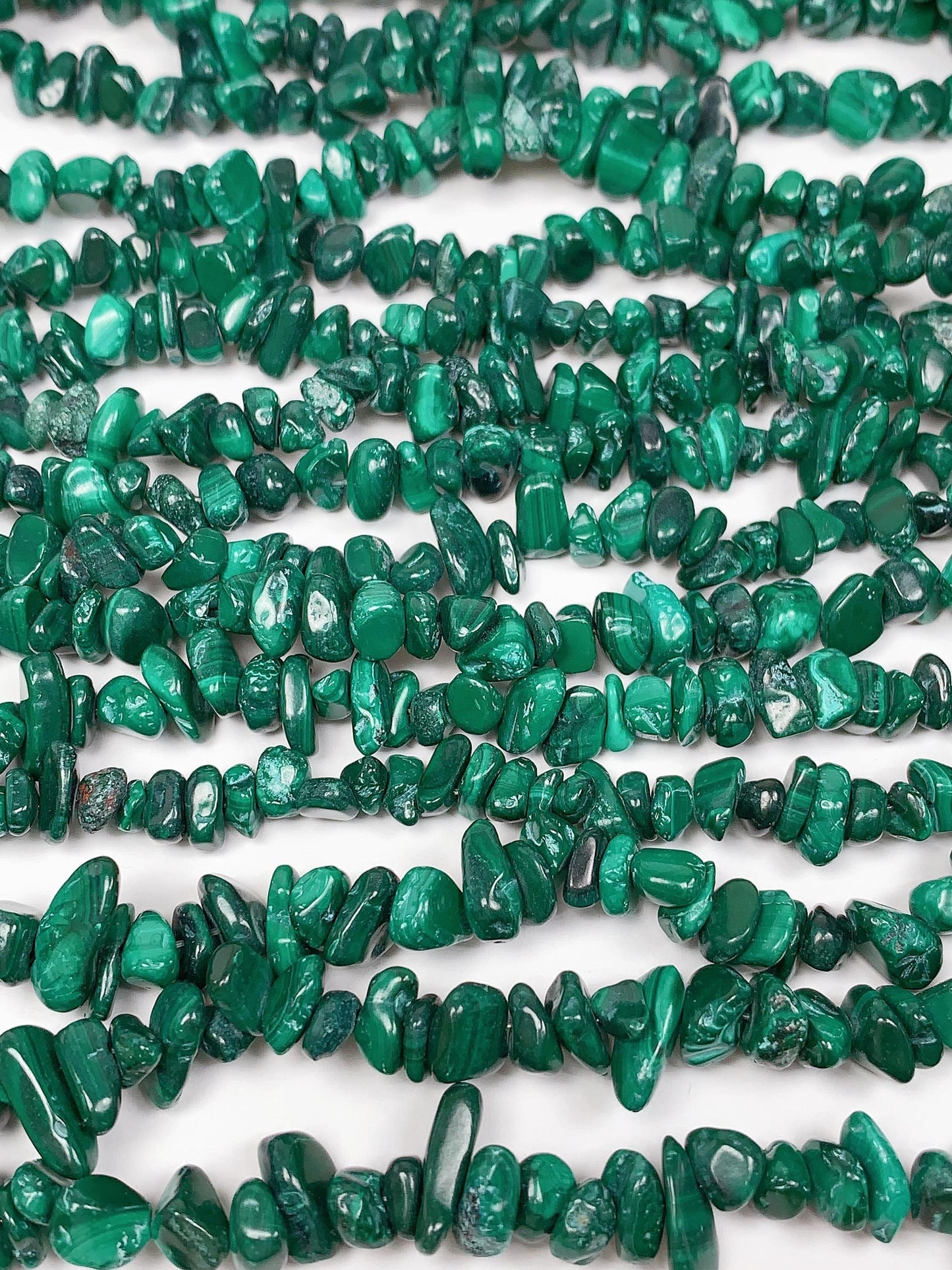 7-12mm Natural Green Malachite Nugget Pebble Irregular Chip Beads 32" Strand, DIY Jewelry Gemstone