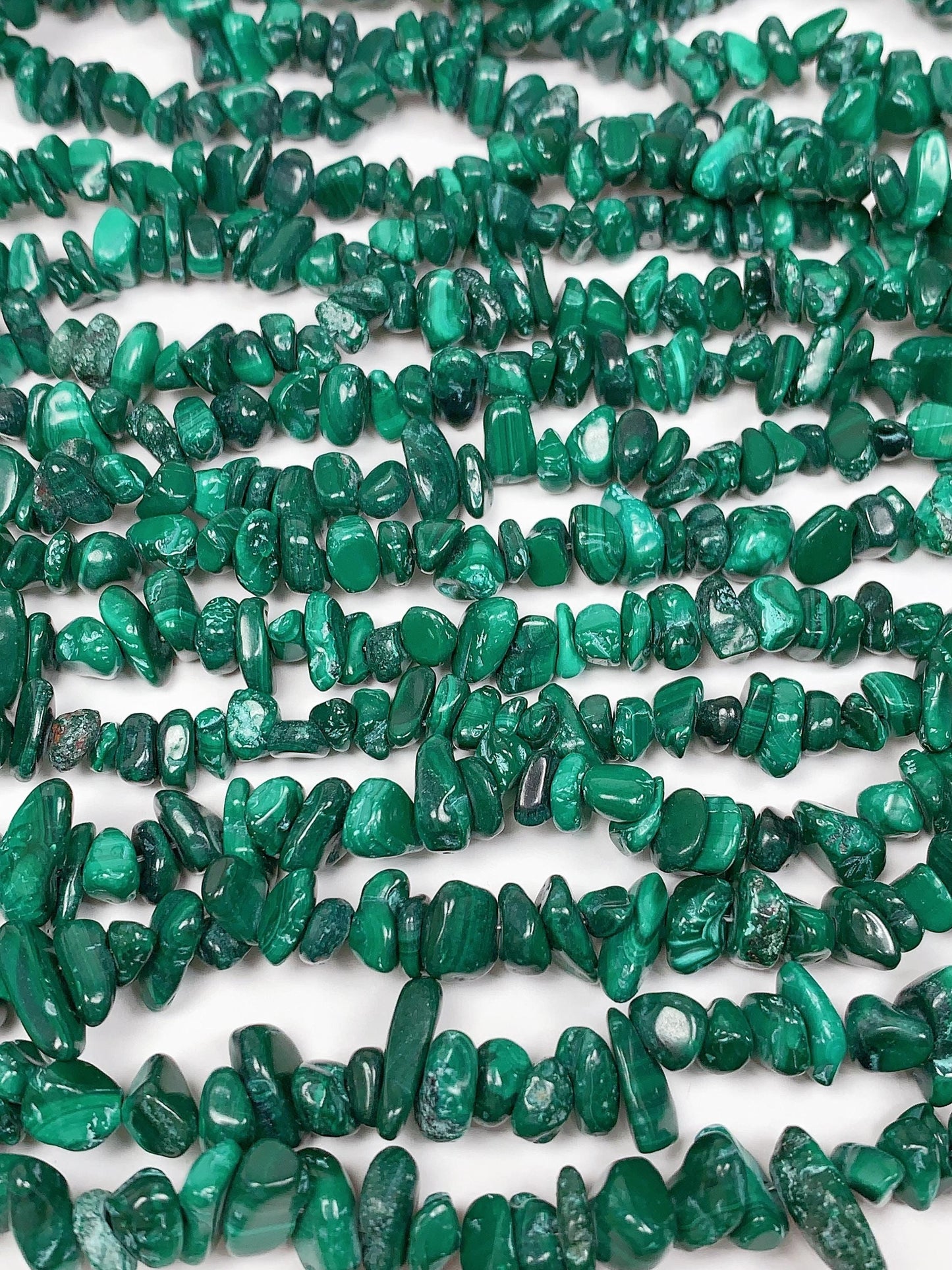 7-12mm Natural Green Malachite Nugget Pebble Irregular Chip Beads 32" Strand, DIY Jewelry Gemstone