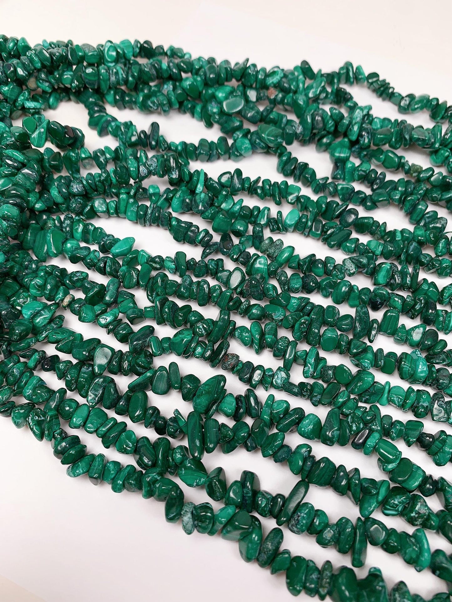 7-12mm Natural Green Malachite Nugget Pebble Irregular Chip Beads 32" Strand, DIY Jewelry Gemstone