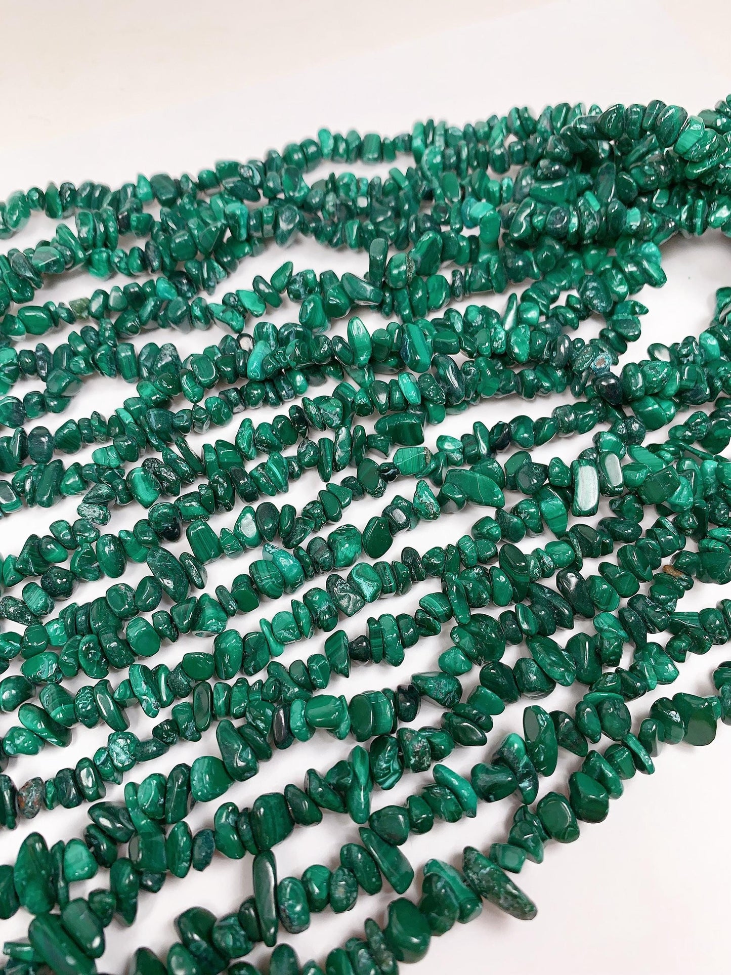 7-12mm Natural Green Malachite Nugget Pebble Irregular Chip Beads 32" Strand, DIY Jewelry Gemstone