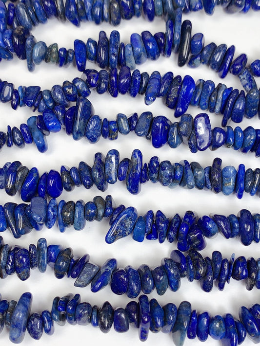 5-12mm Natural Genuine blue  Lapis Lazuli  Nugget Pebble Irregular Shaped Chip Beads 32" Strand DIY Jewelry Gemstone Crystal