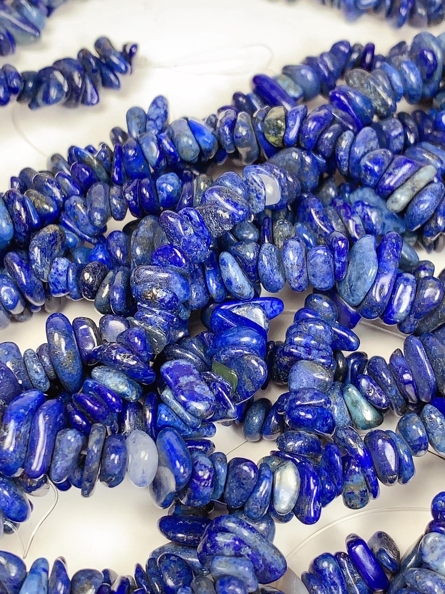 5-12mm Natural Genuine blue  Lapis Lazuli  Nugget Pebble Irregular Shaped Chip Beads 32" Strand DIY Jewelry Gemstone Crystal