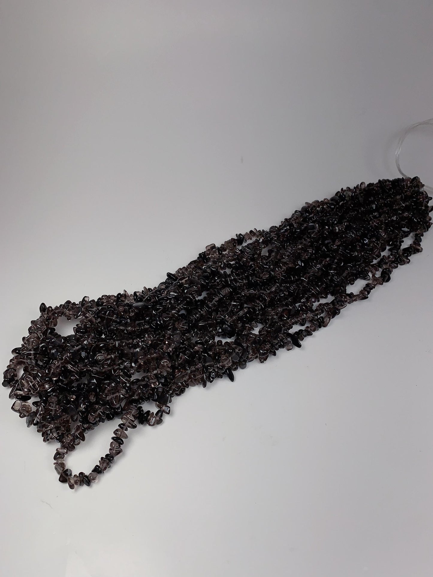 Smoky Quartz Nugget Beads: Genuine Brown Gemstone Crystal, 32" Strand