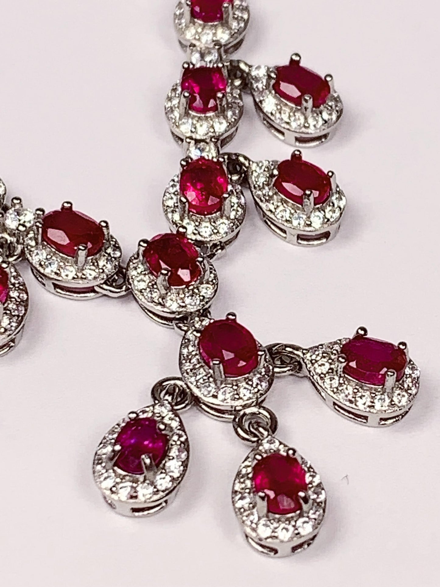 3x4mm Genuine Natural Red Ruby ( heated filled) round Cut 18K Gold Plated S 925 Sterling Silver Necklace Pendant
