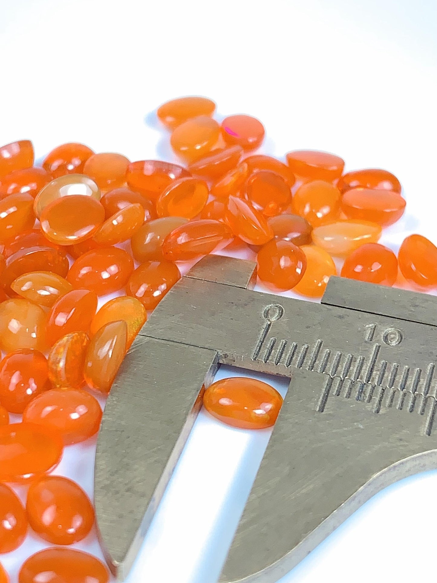 Natural Rainbow Fire Opal Gemstone: 5x7mm Oval Cut Loose Gem