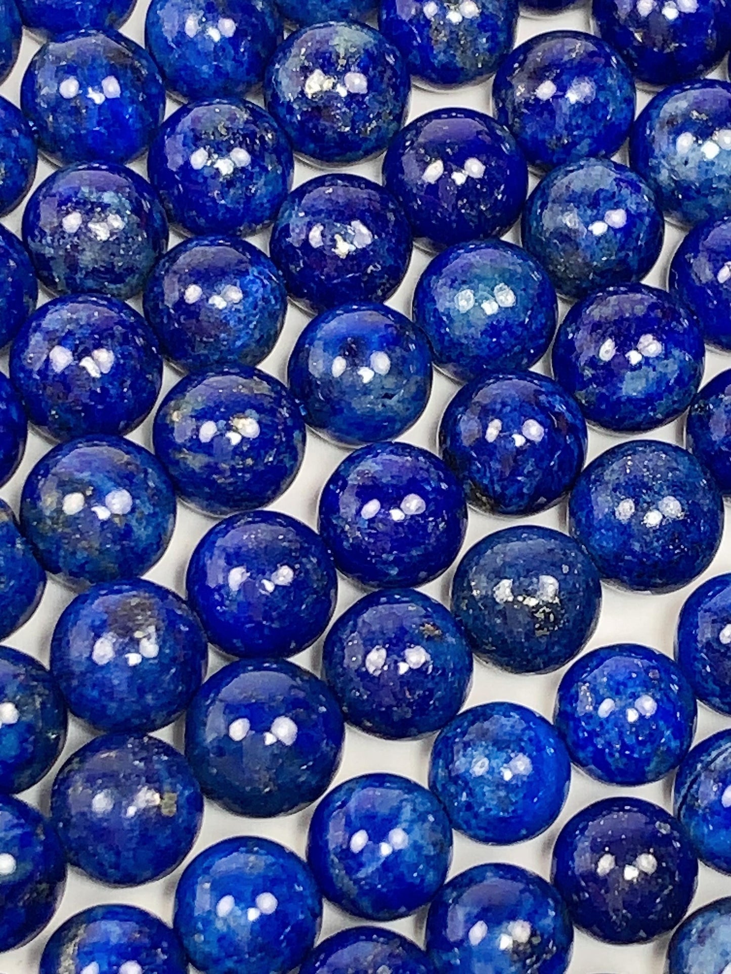No Dyed Natural Blue Gold Golden Lapis Lazuli Smooth Round Beads 15.5" Strand Gemstone 2mm 3mm 4mm 6mm 8mm 10mm 12mm 14mm 16mm 18mm