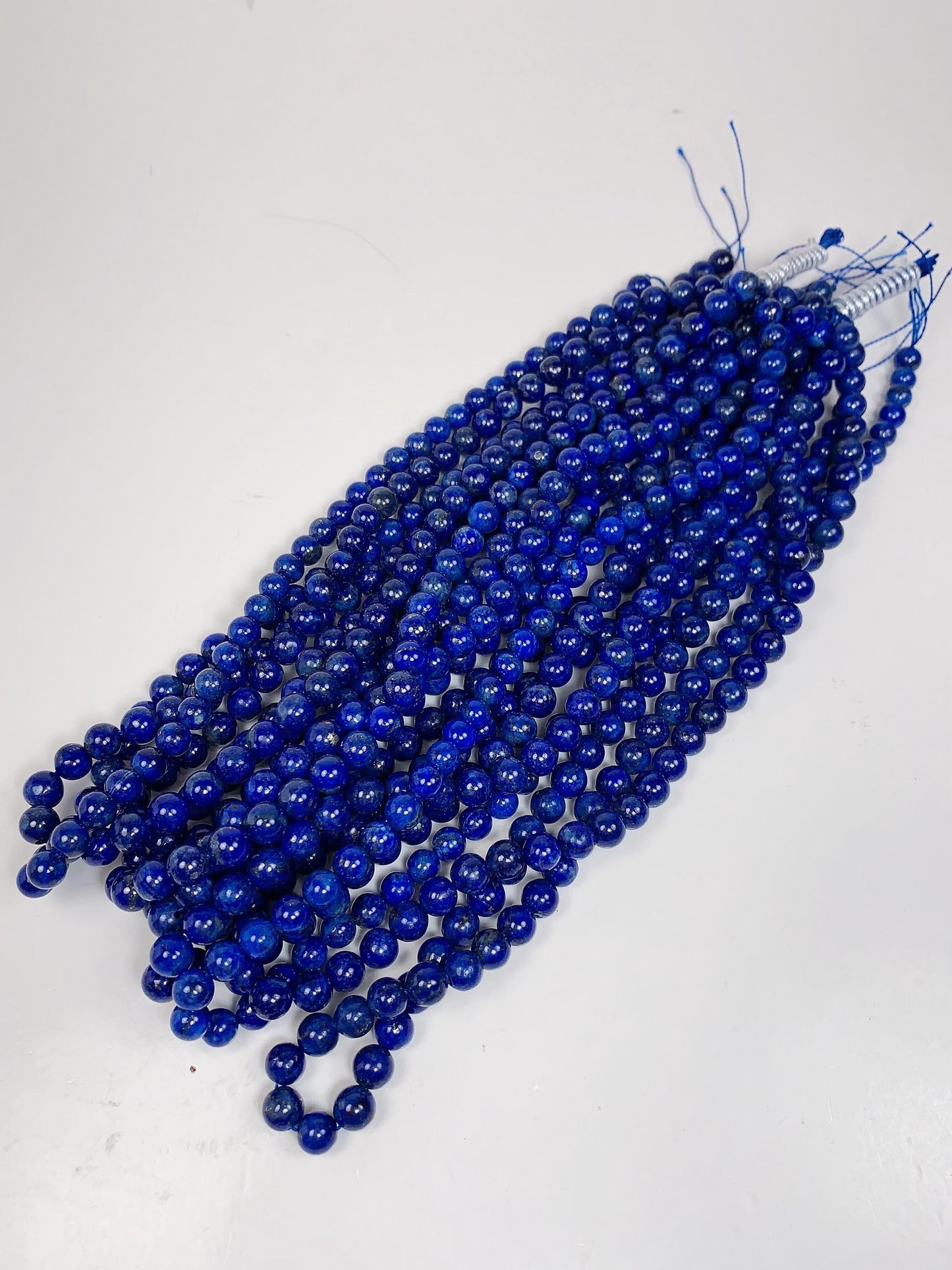 No Dyed Natural Blue Gold Golden Lapis Lazuli Smooth Round Beads 15.5" Strand Gemstone 2mm 3mm 4mm 6mm 8mm 10mm 12mm 14mm 16mm 18mm