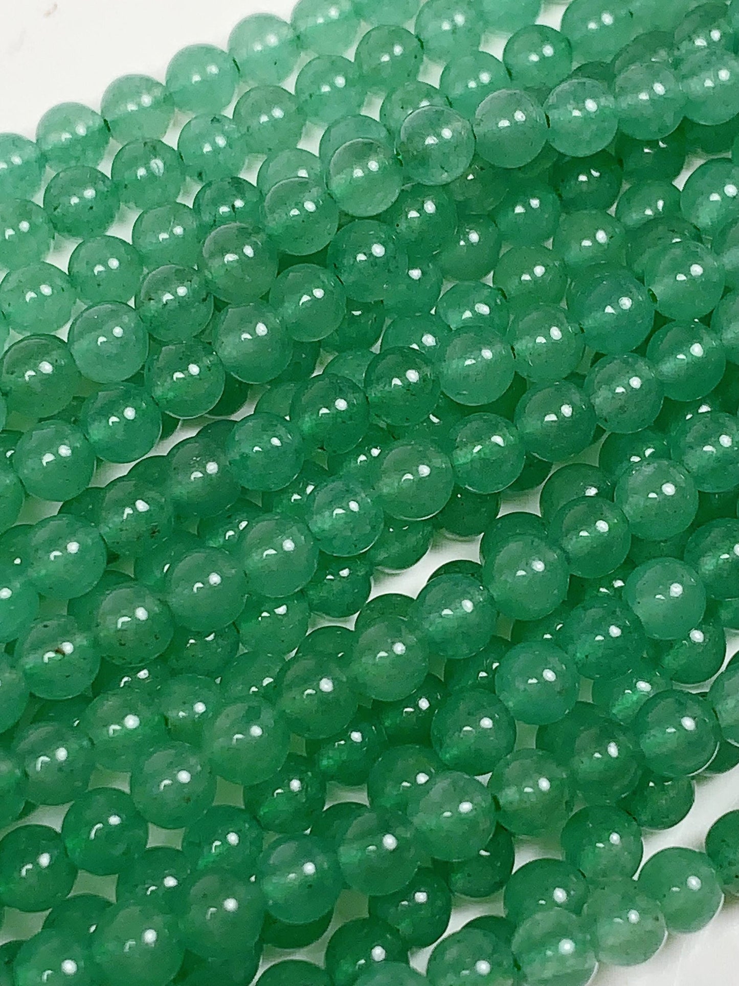 AAA Natural deep Green Aventurine Quartz Smooth Round Beads 15.5" Strand 4mm 6mm 8mm 10mm No Dyed