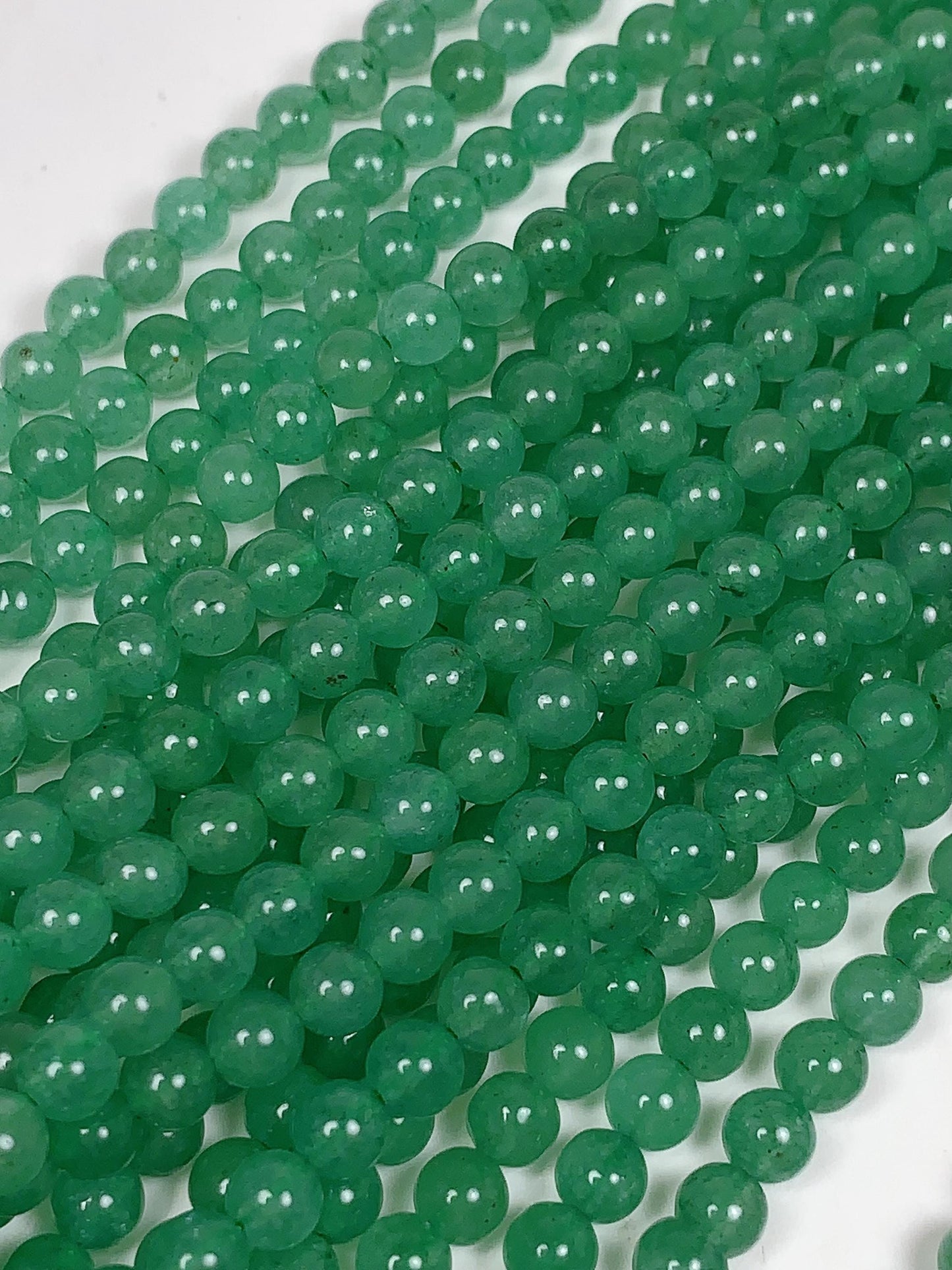 AAA Natural deep Green Aventurine Quartz Smooth Round Beads 15.5" Strand 4mm 6mm 8mm 10mm No Dyed