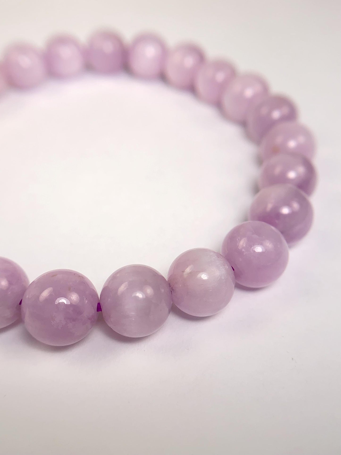 14K Gold Filled Kunzite Bracelet: Natural Purple Gemstone, 8mm