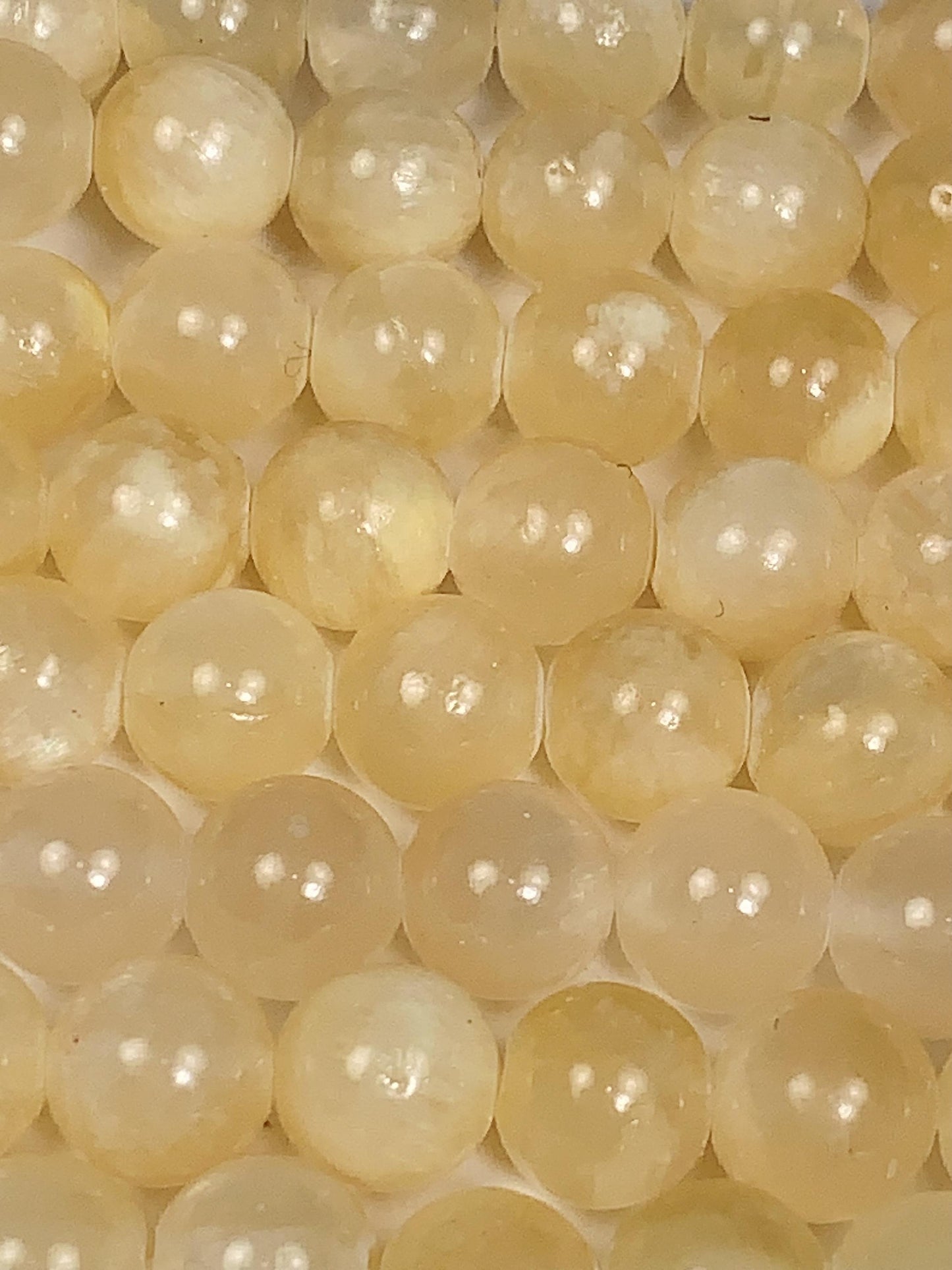 AAA Honey Yellow Jade Beads: Natural Golden Striped Gemstone, 15.5" Strand