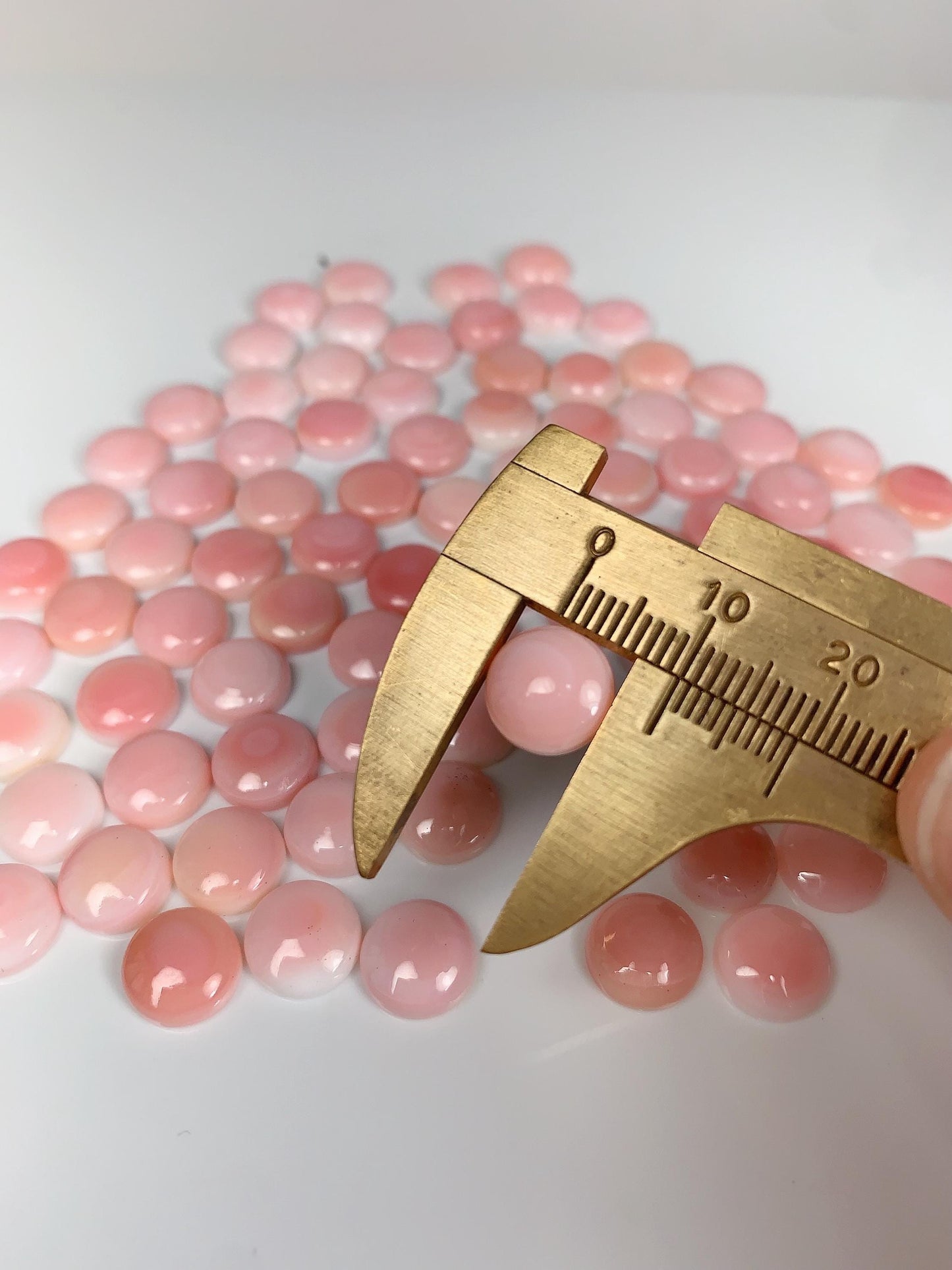 10mm  12mm  Genuine Natural Queen conch  Loose Gems Gemstone  Smooth Round cut