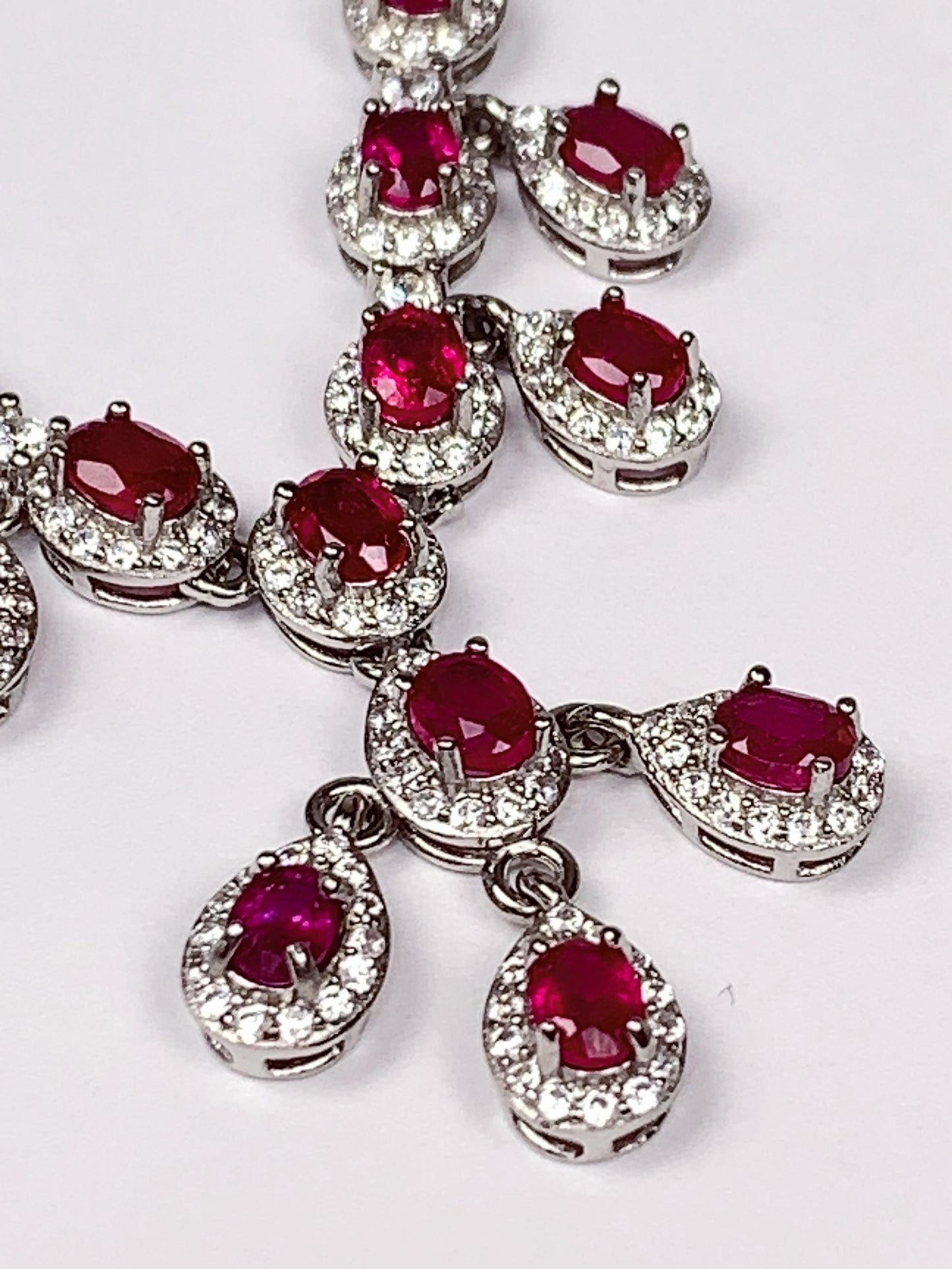 3x4mm Genuine Natural Red Ruby ( heated filled) round Cut 18K Gold Plated S 925 Sterling Silver Necklace Pendant
