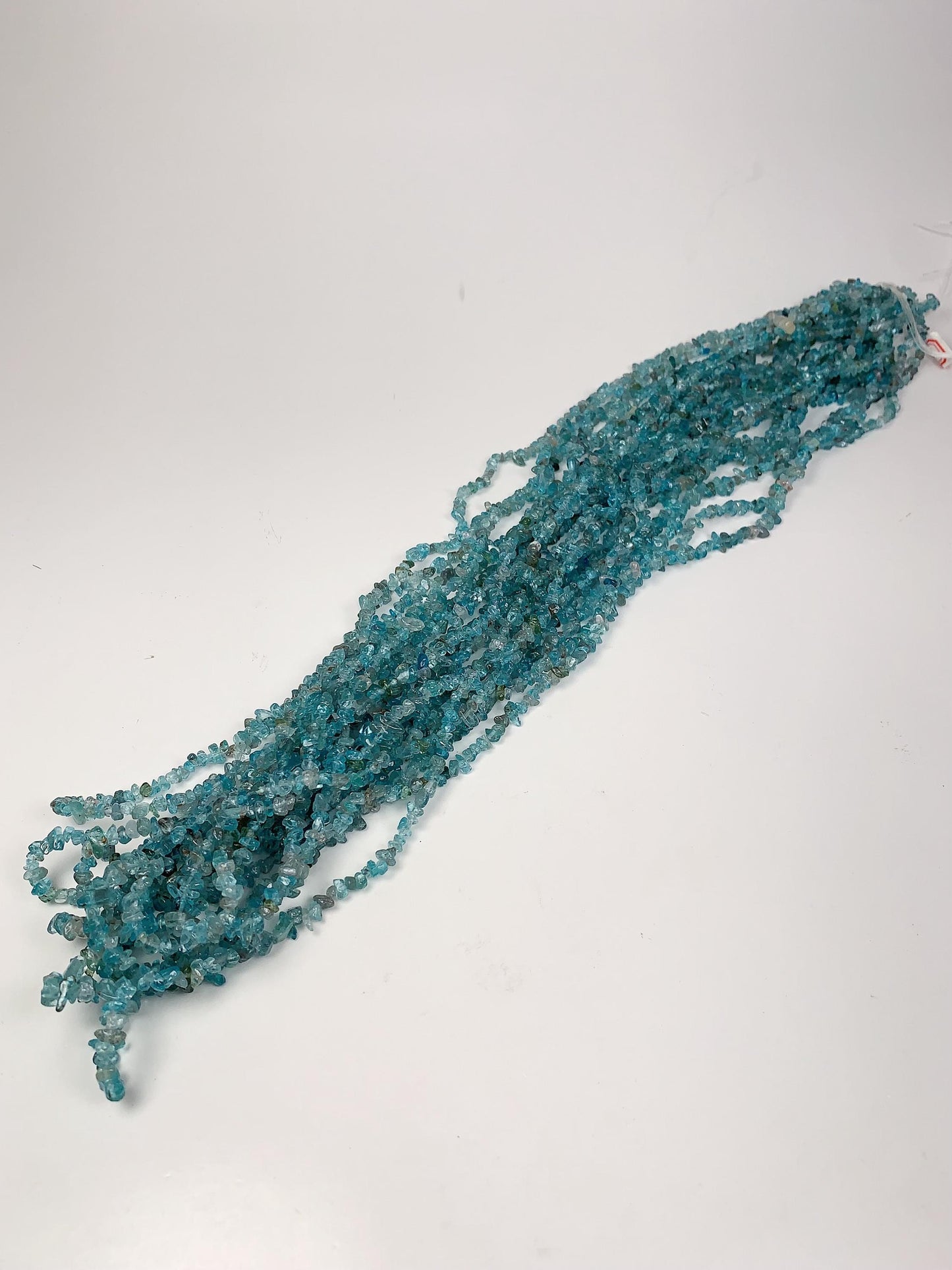 Blue Apatite Nugget Beads: 32" Strand DIY Jewelry Gemstone (3-8mm)