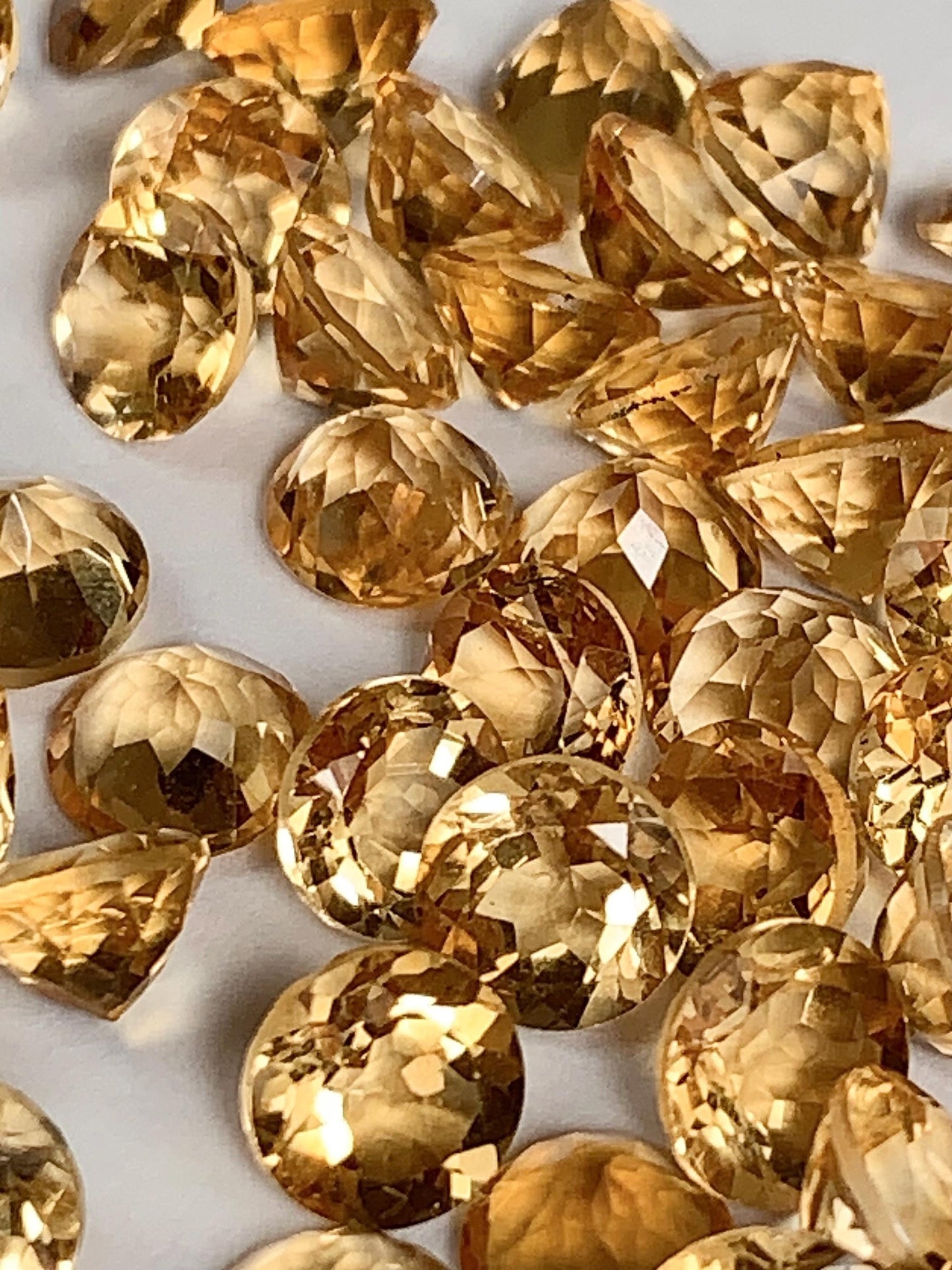 6mm Grade AAA Genuine Natural Yellow Citrine Loose Gems Gemstone faceted round cut