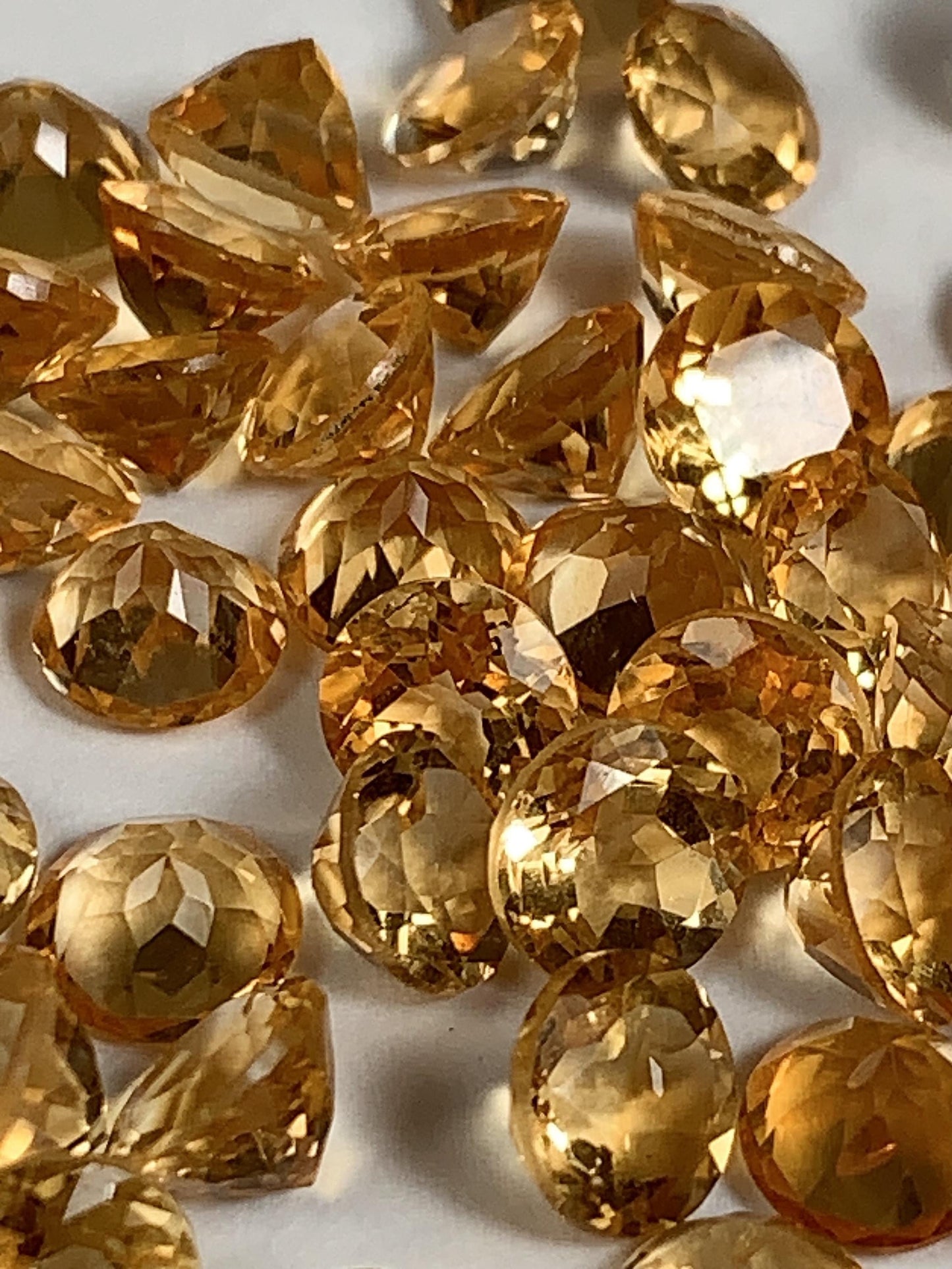 6mm Grade AAA Genuine Natural Yellow Citrine Loose Gems Gemstone faceted round cut
