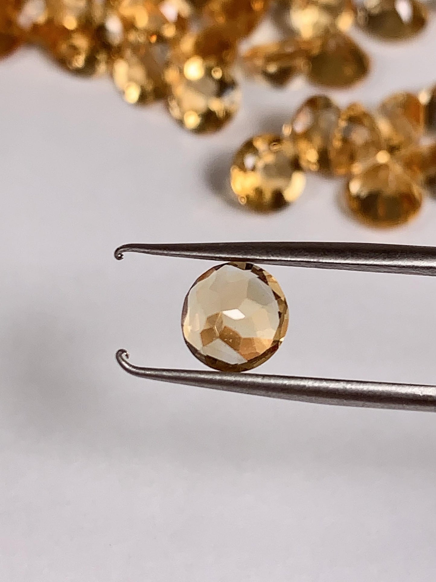 6mm Grade AAA Genuine Natural Yellow Citrine Loose Gems Gemstone faceted round cut