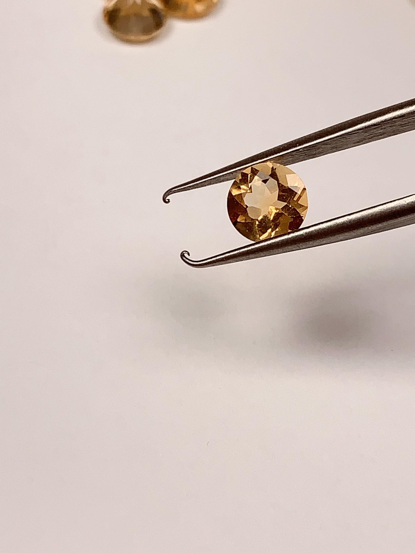 6mm Grade AAA Genuine Natural light Yellow Citrine Loose Gems Gemstone faceted round cut