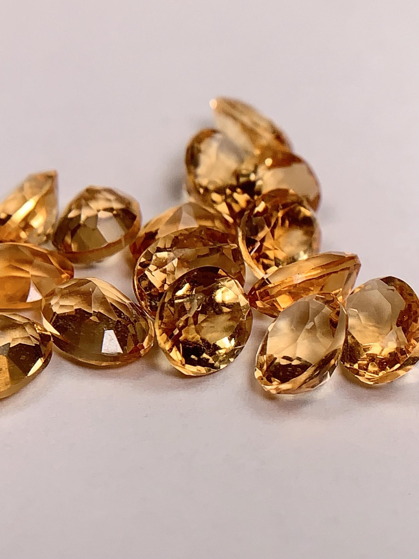 8mmx6mm Grade AAA Genuine Natural Yellow Citrine Loose Gems Gemstone faceted oval cut